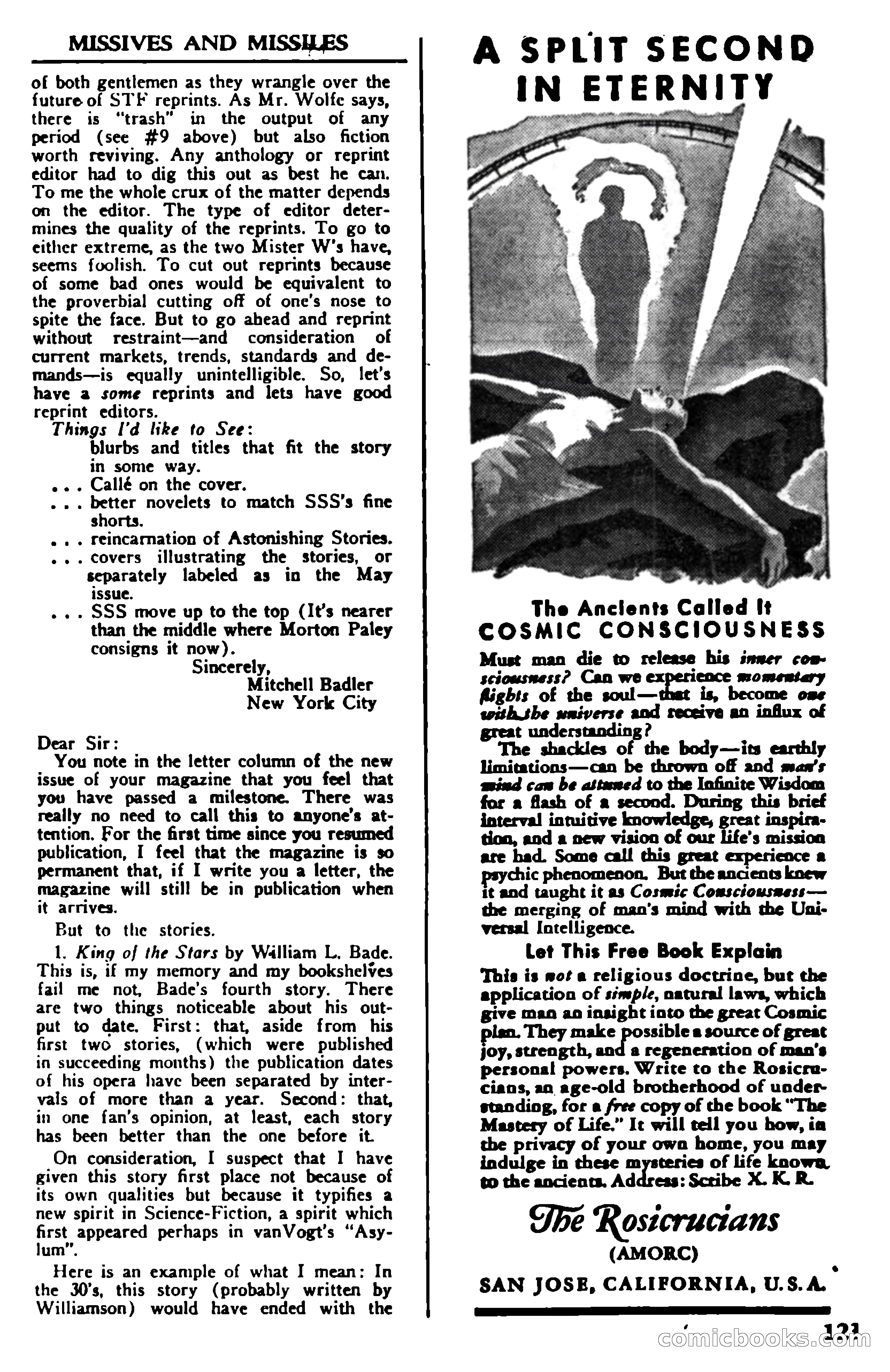 Super Science Stories, November 1950 — page 123 of 133
