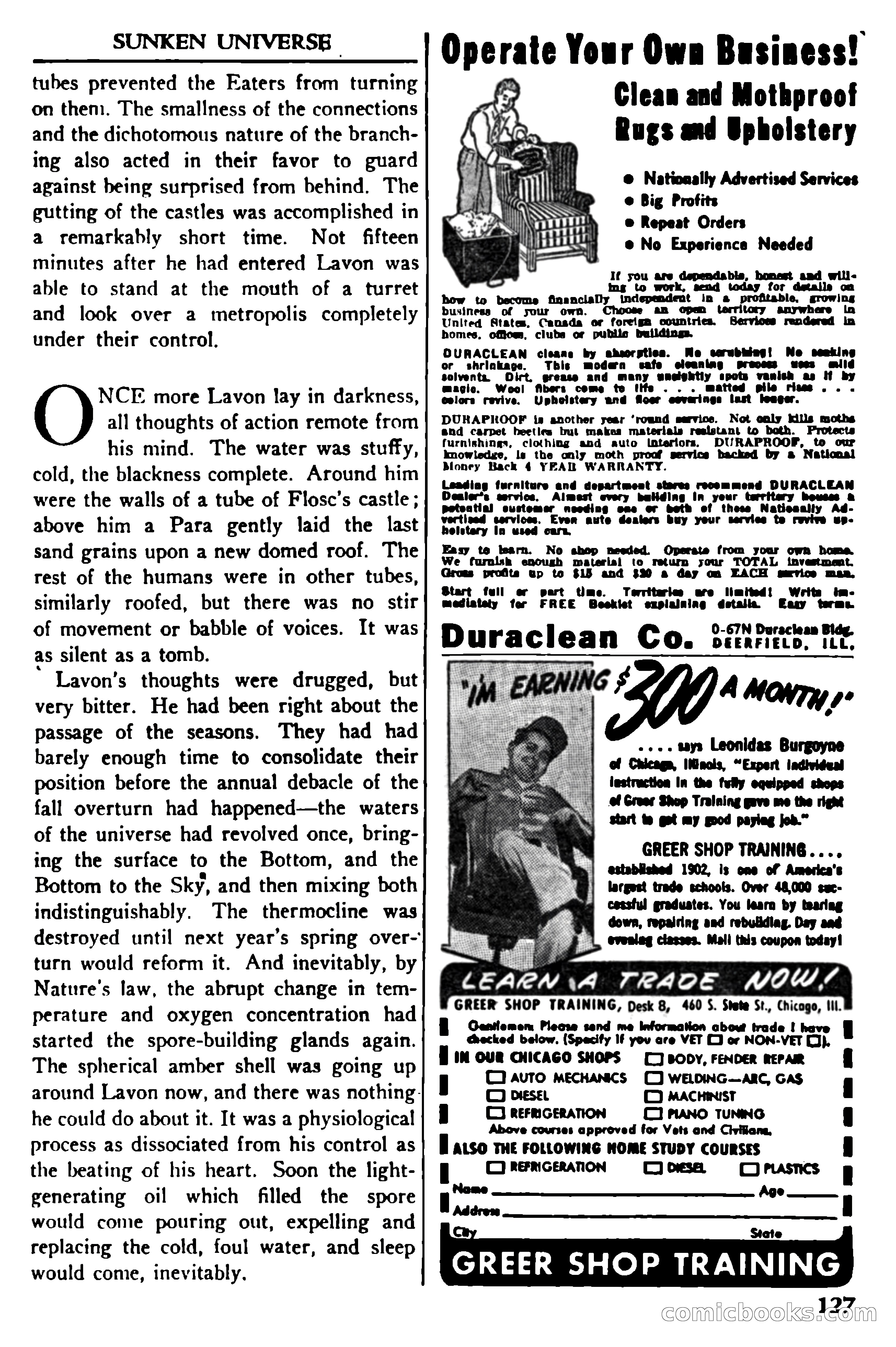 Super Science Stories, November 1950 — page 127 of 133