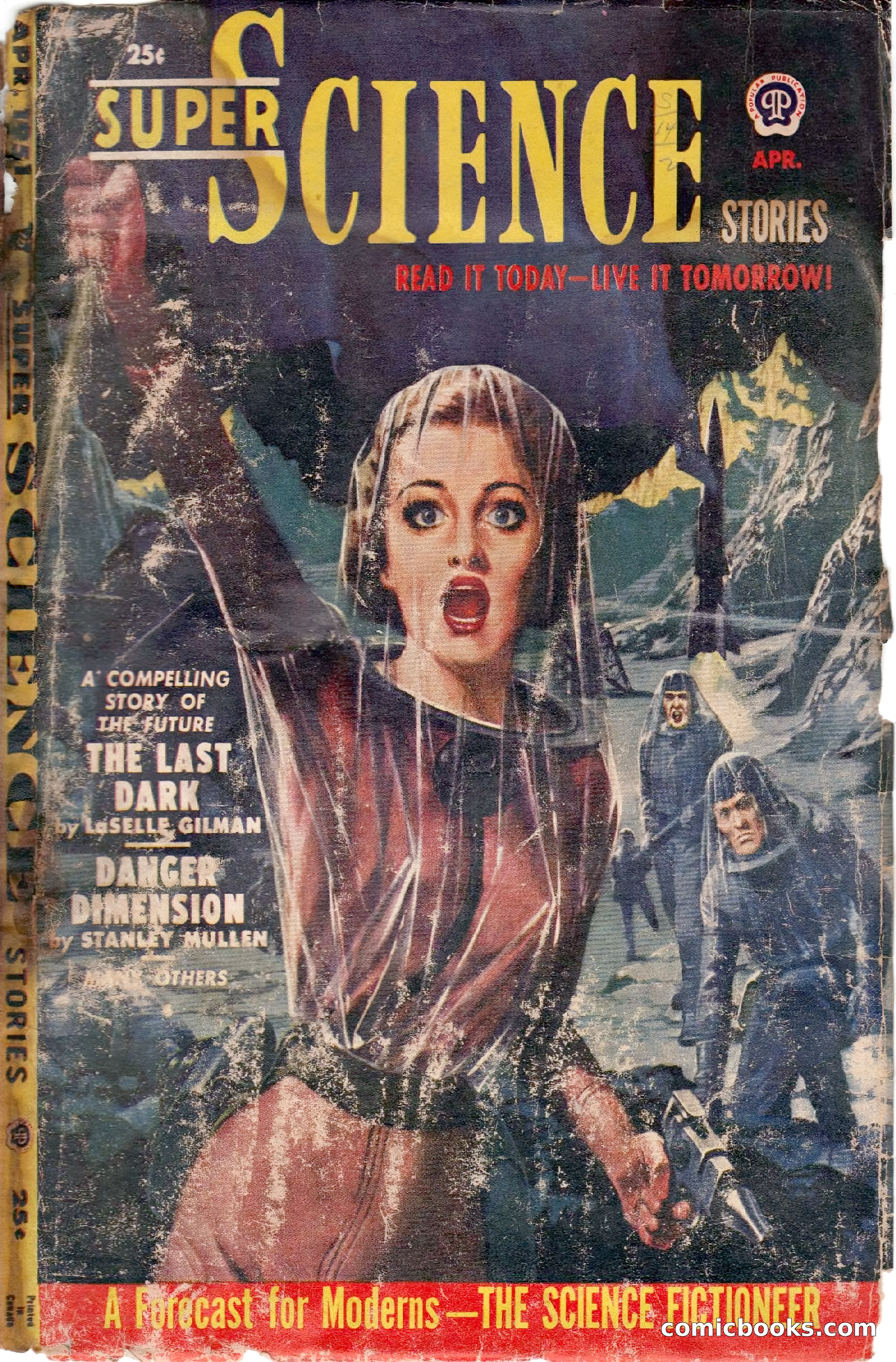 Super Science Stories, April 1951 — page 1 of 116