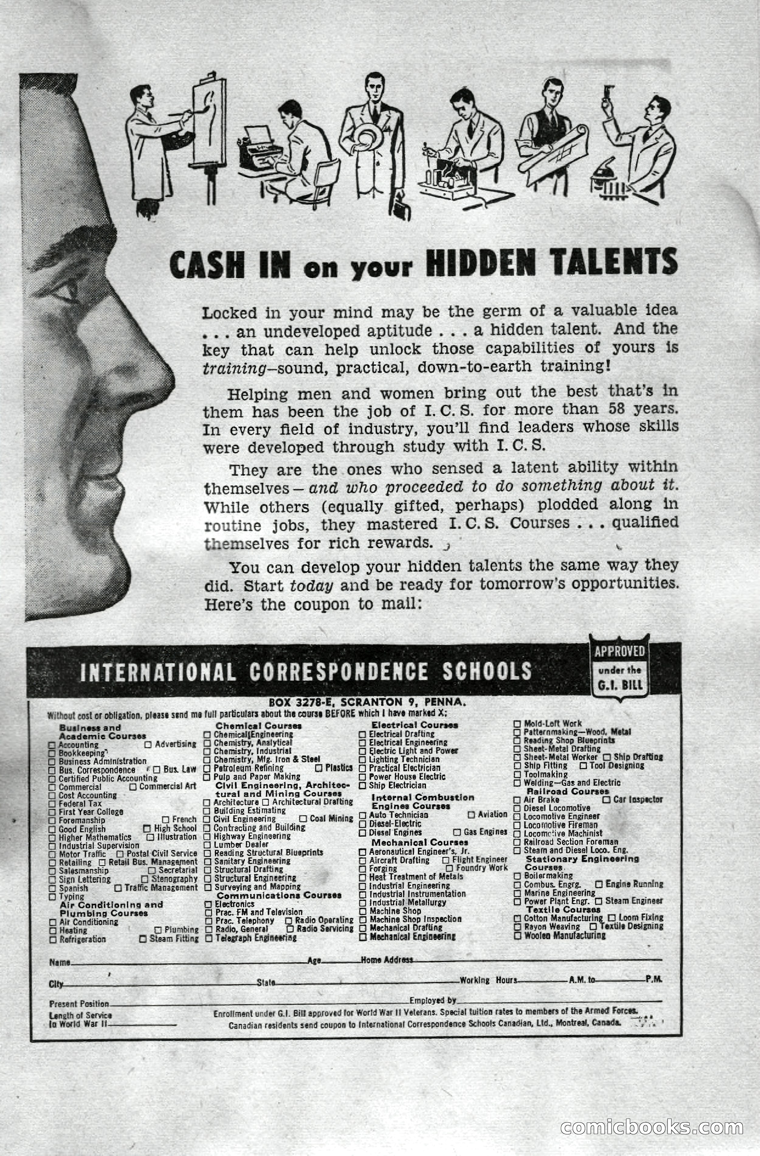 Super Science Stories, April 1951 — page 9 of 116