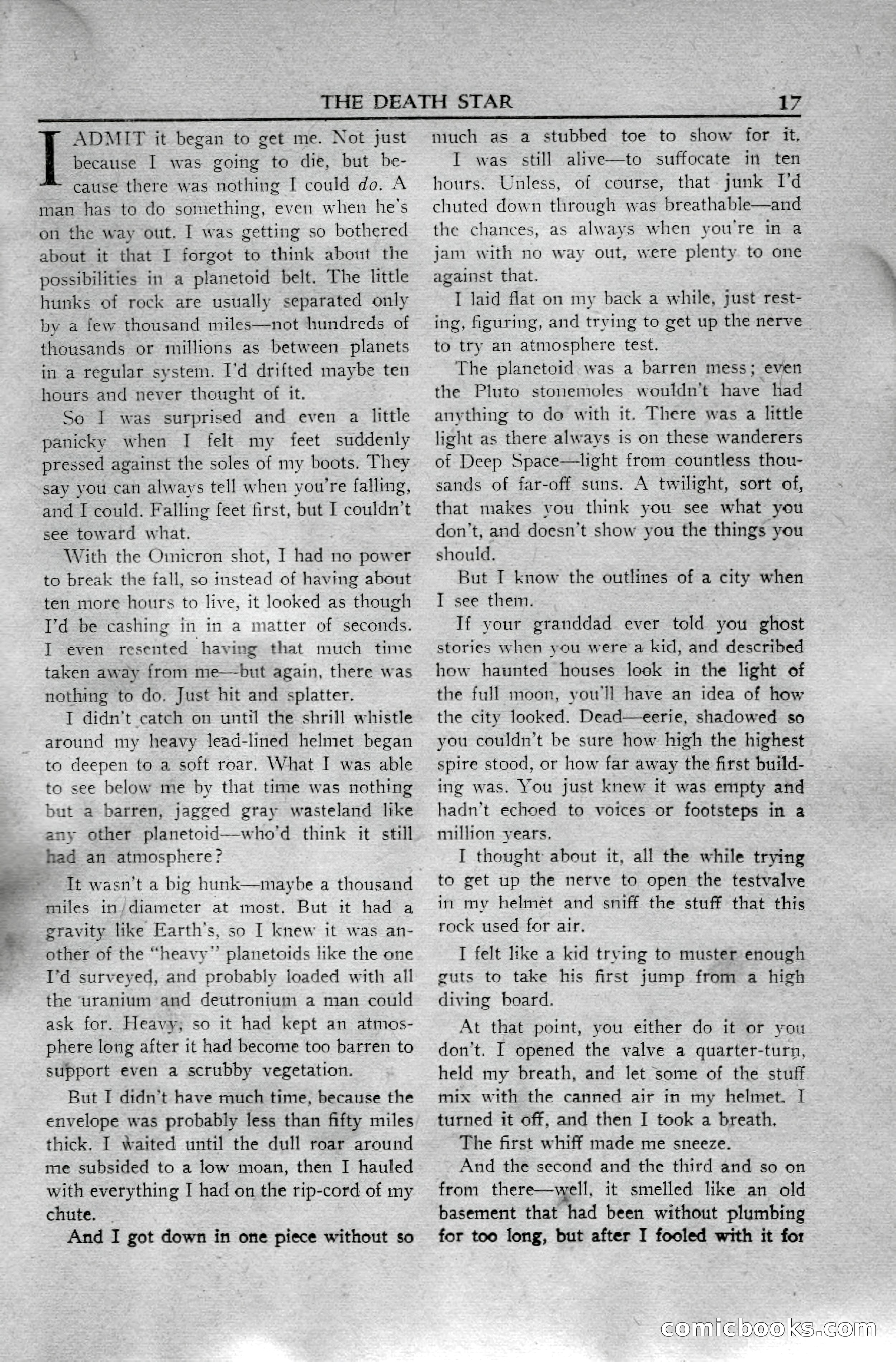 Super Science Stories, April 1951 — page 17 of 116