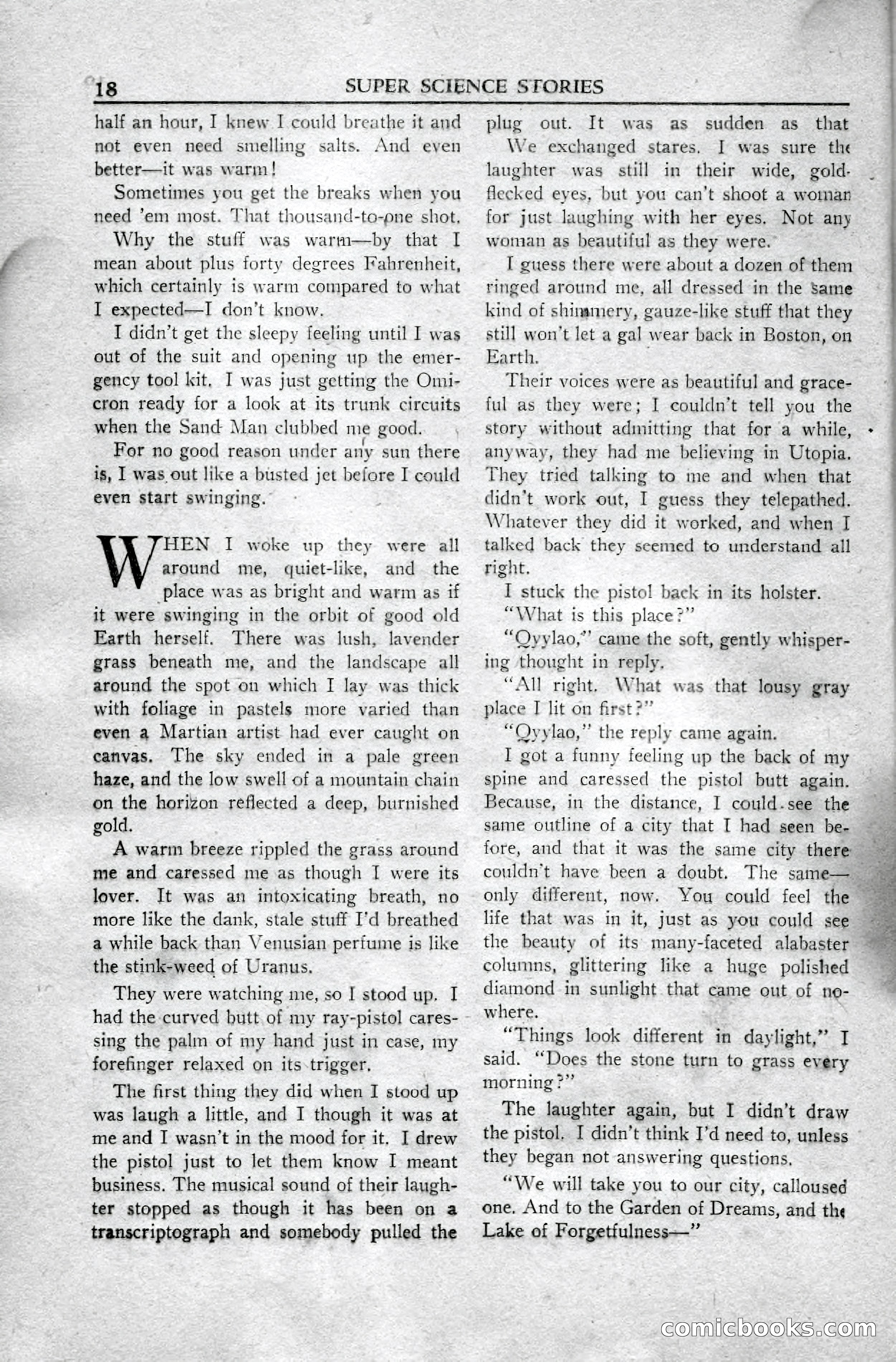 Super Science Stories, April 1951 — page 18 of 116