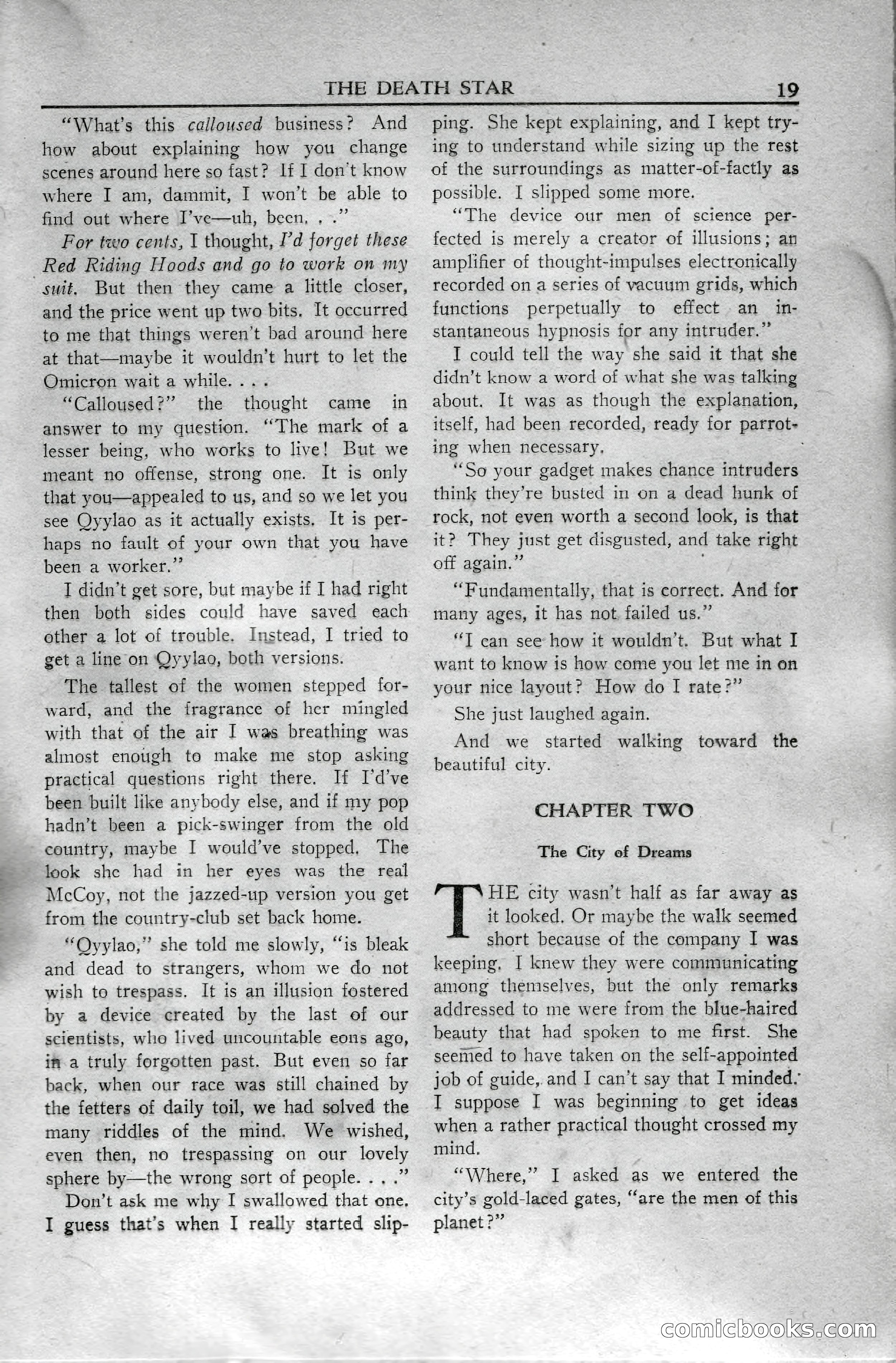Super Science Stories, April 1951 — page 19 of 116