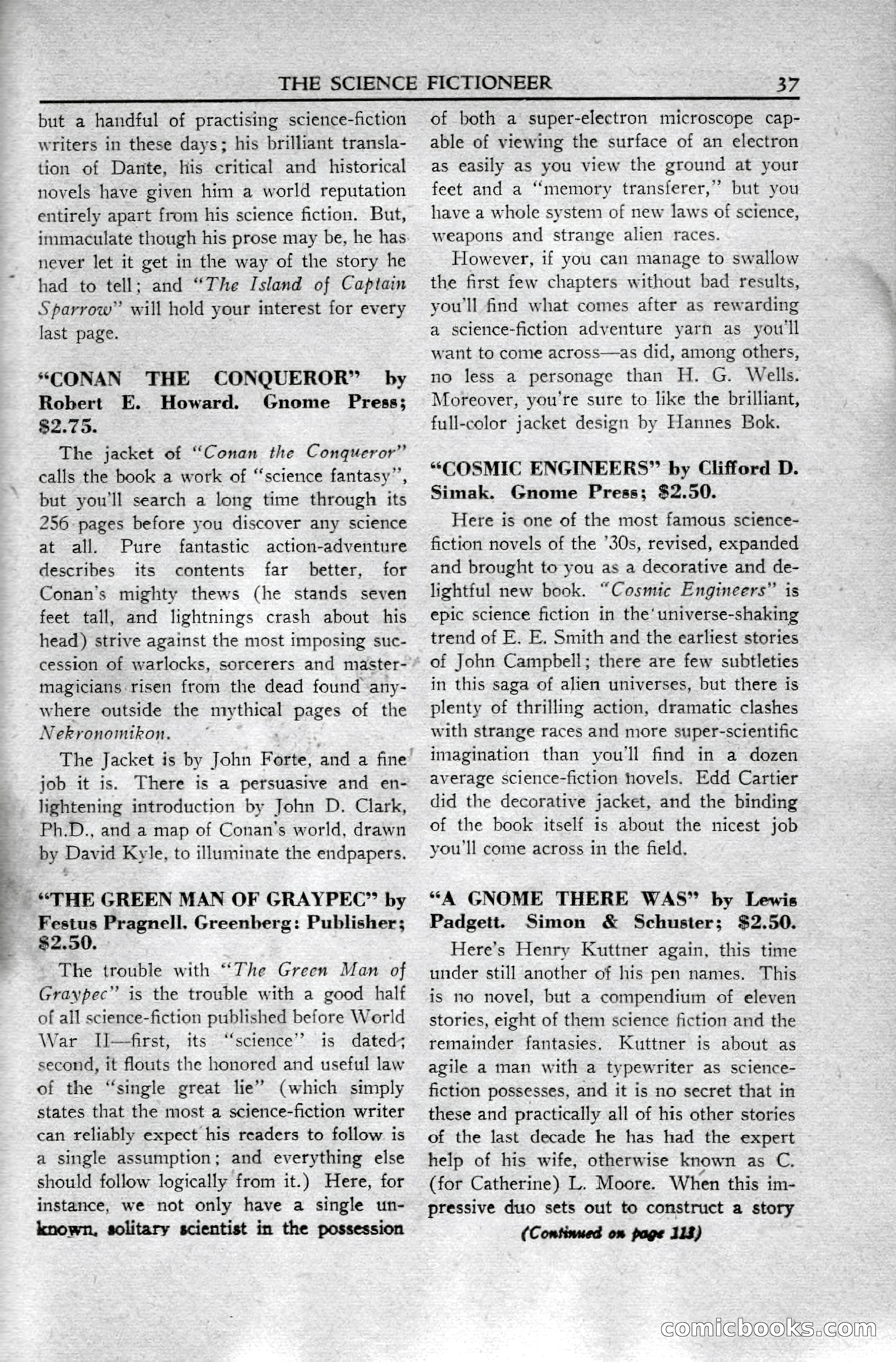 Super Science Stories, April 1951 — page 37 of 116
