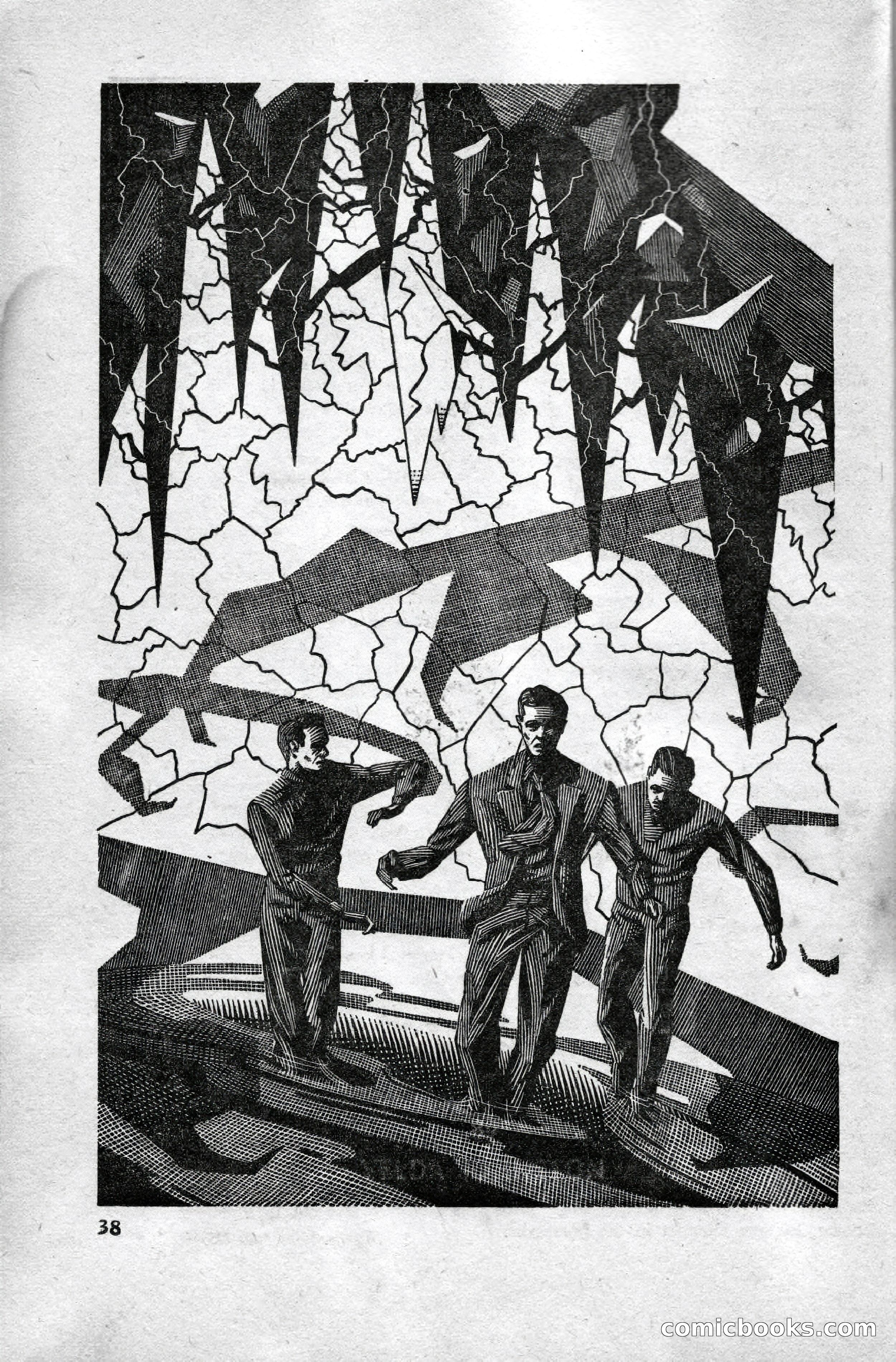Super Science Stories, April 1951 — page 38 of 116