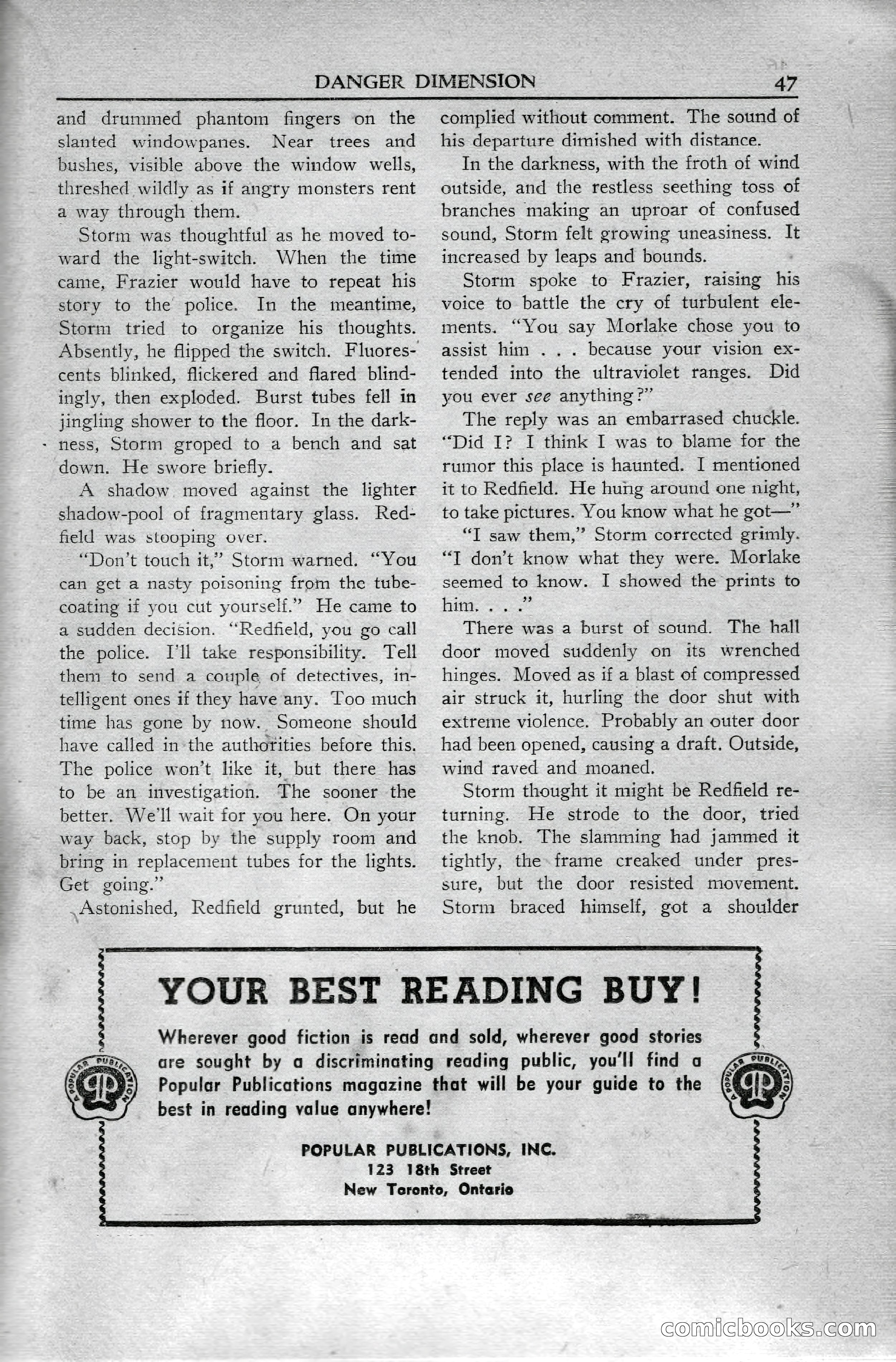 Super Science Stories, April 1951 — page 47 of 116