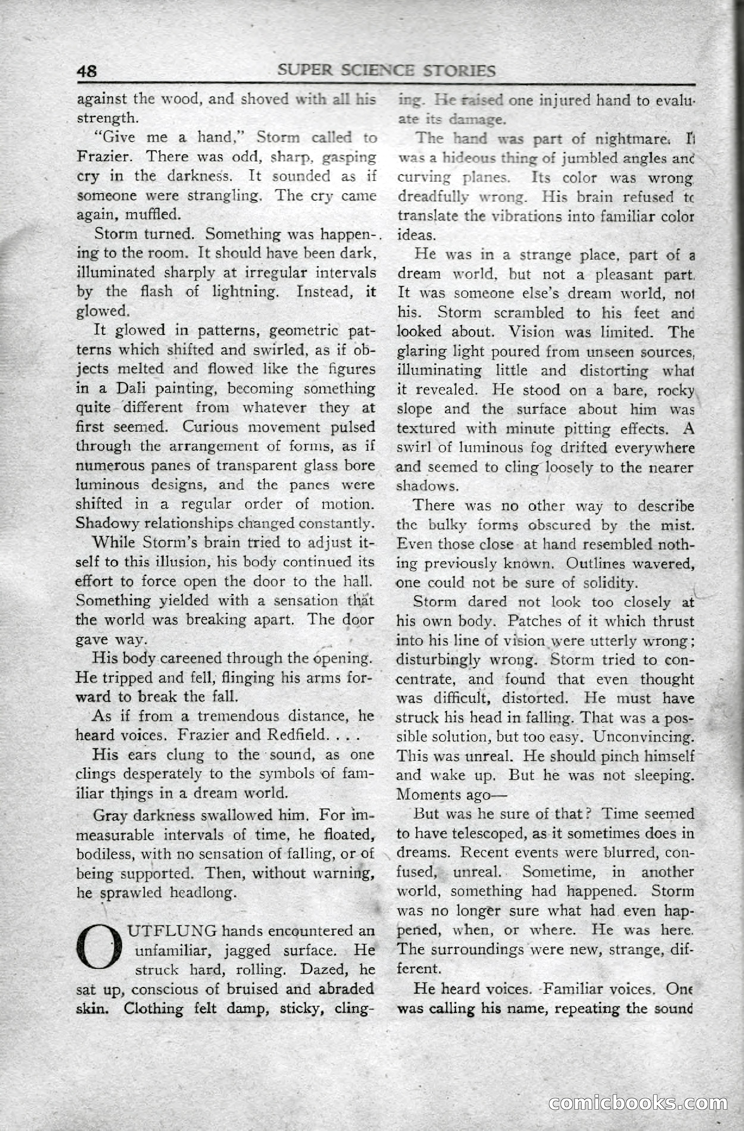 Super Science Stories, April 1951 — page 48 of 116