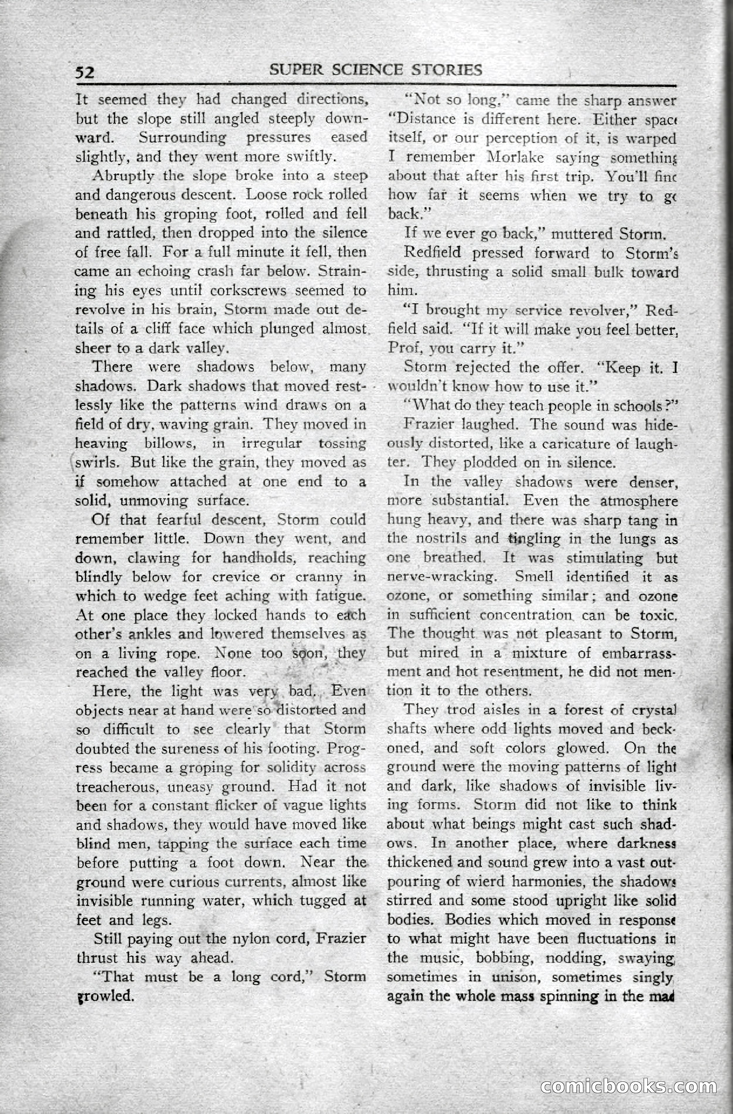 Super Science Stories, April 1951 — page 52 of 116