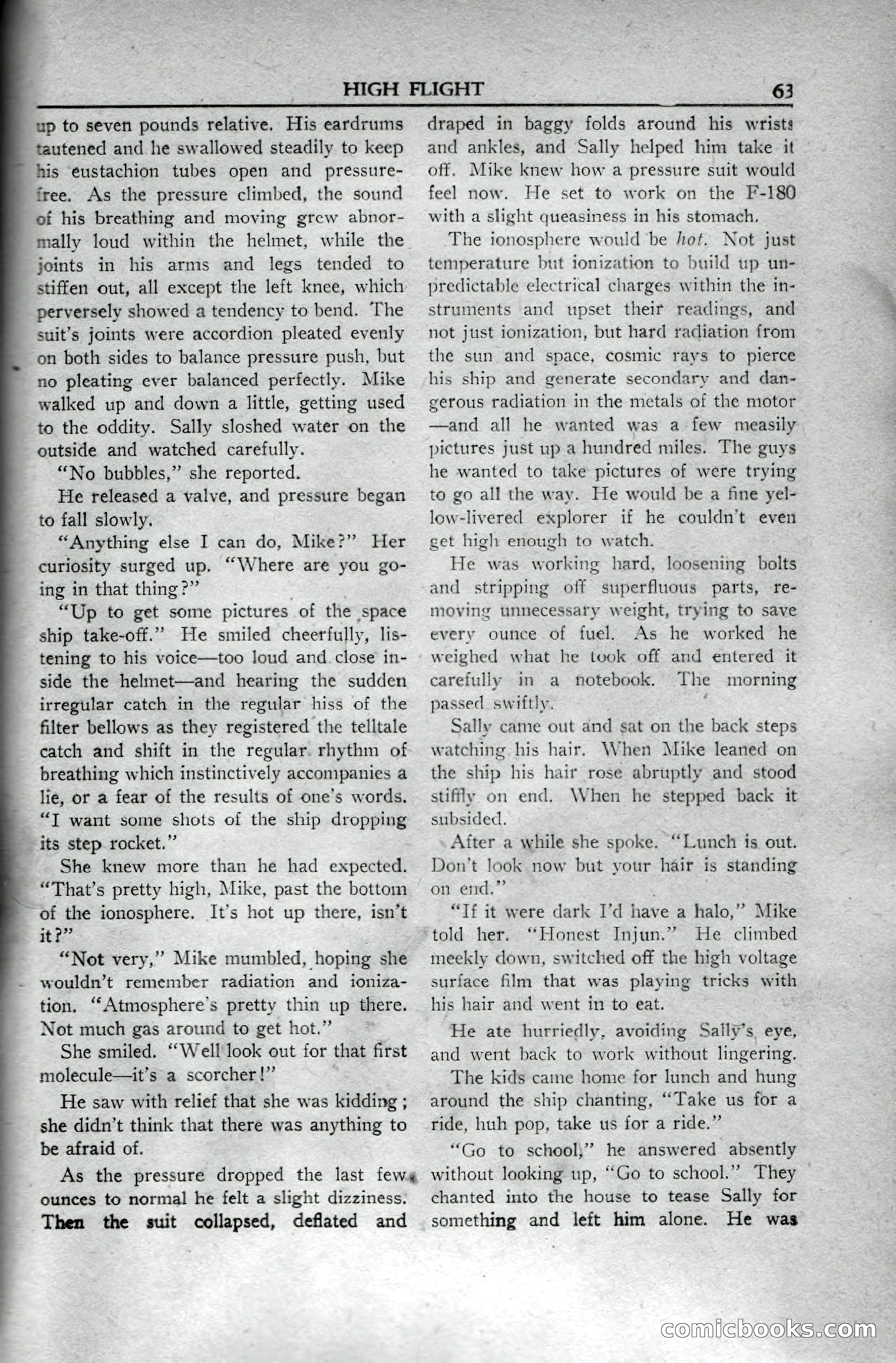 Super Science Stories, April 1951 — page 63 of 116