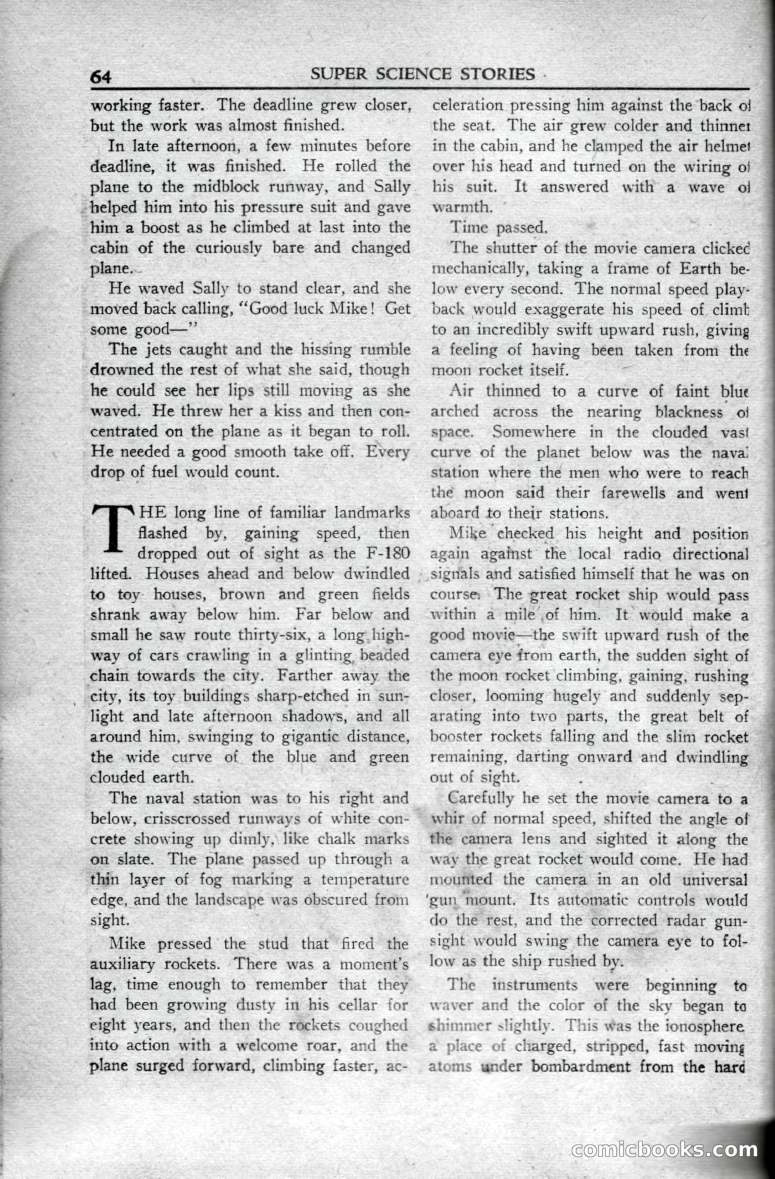 Super Science Stories, April 1951 — page 64 of 116