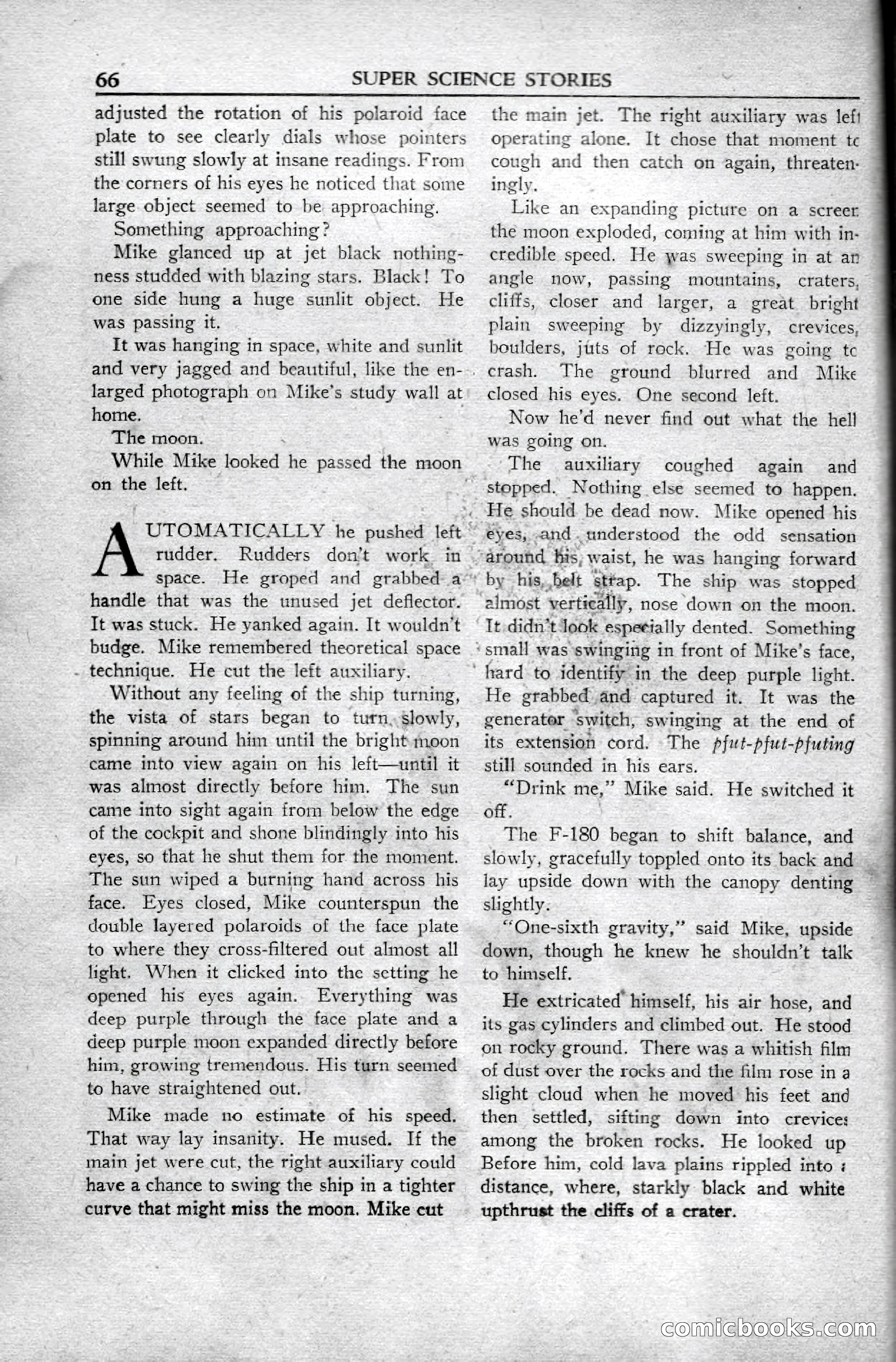 Super Science Stories, April 1951 — page 66 of 116