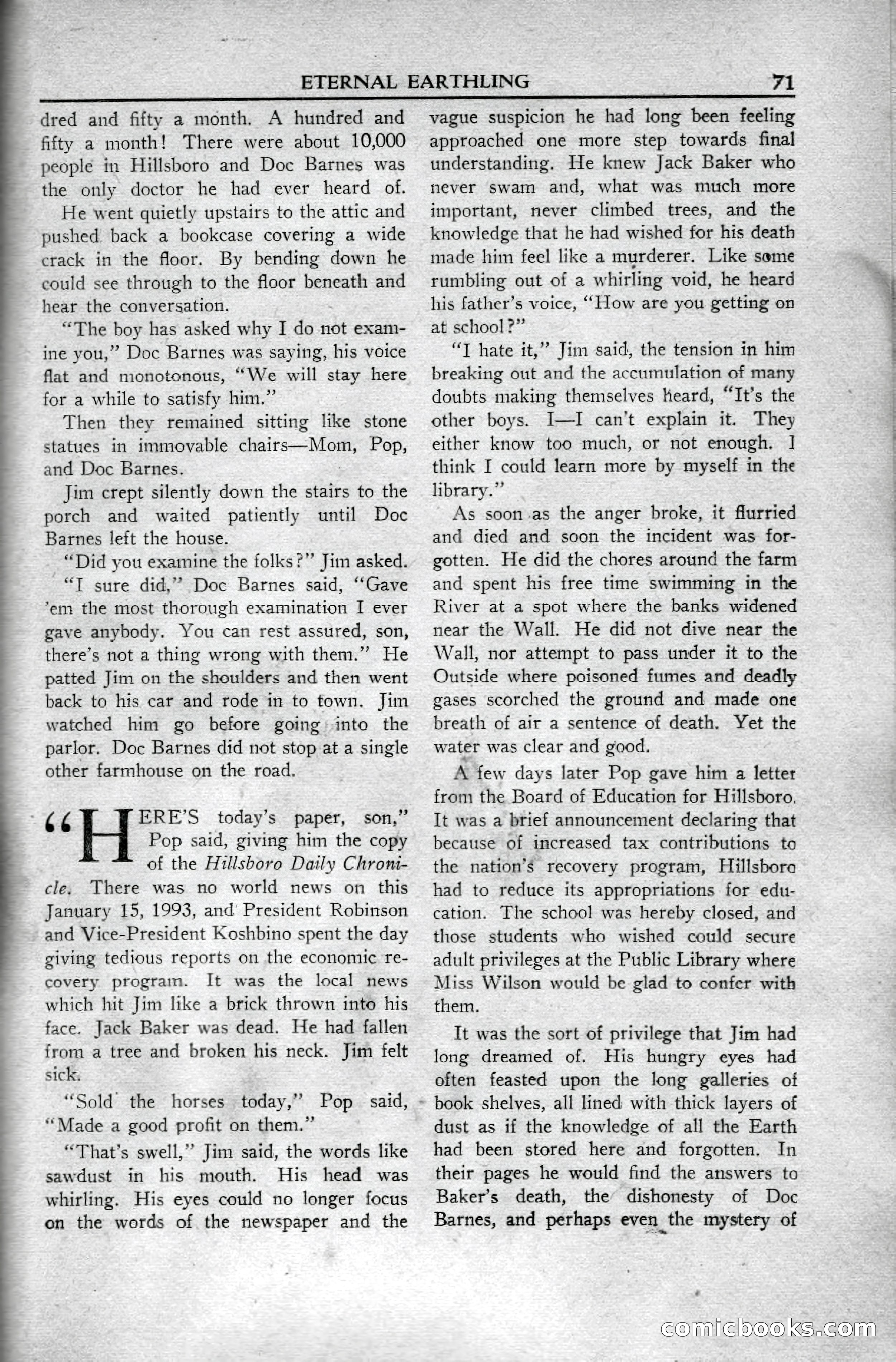 Super Science Stories, April 1951 — page 71 of 116