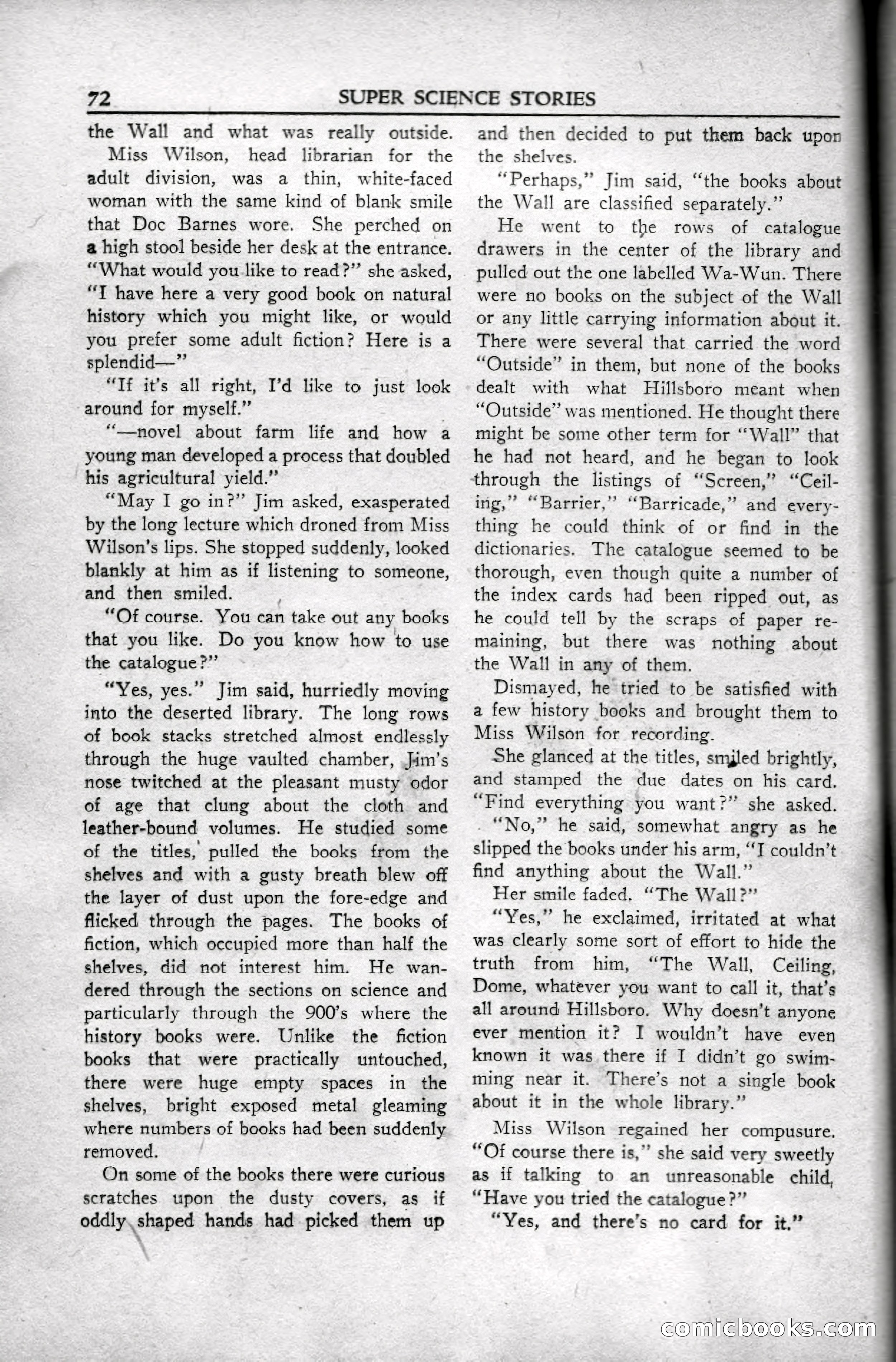 Super Science Stories, April 1951 — page 72 of 116