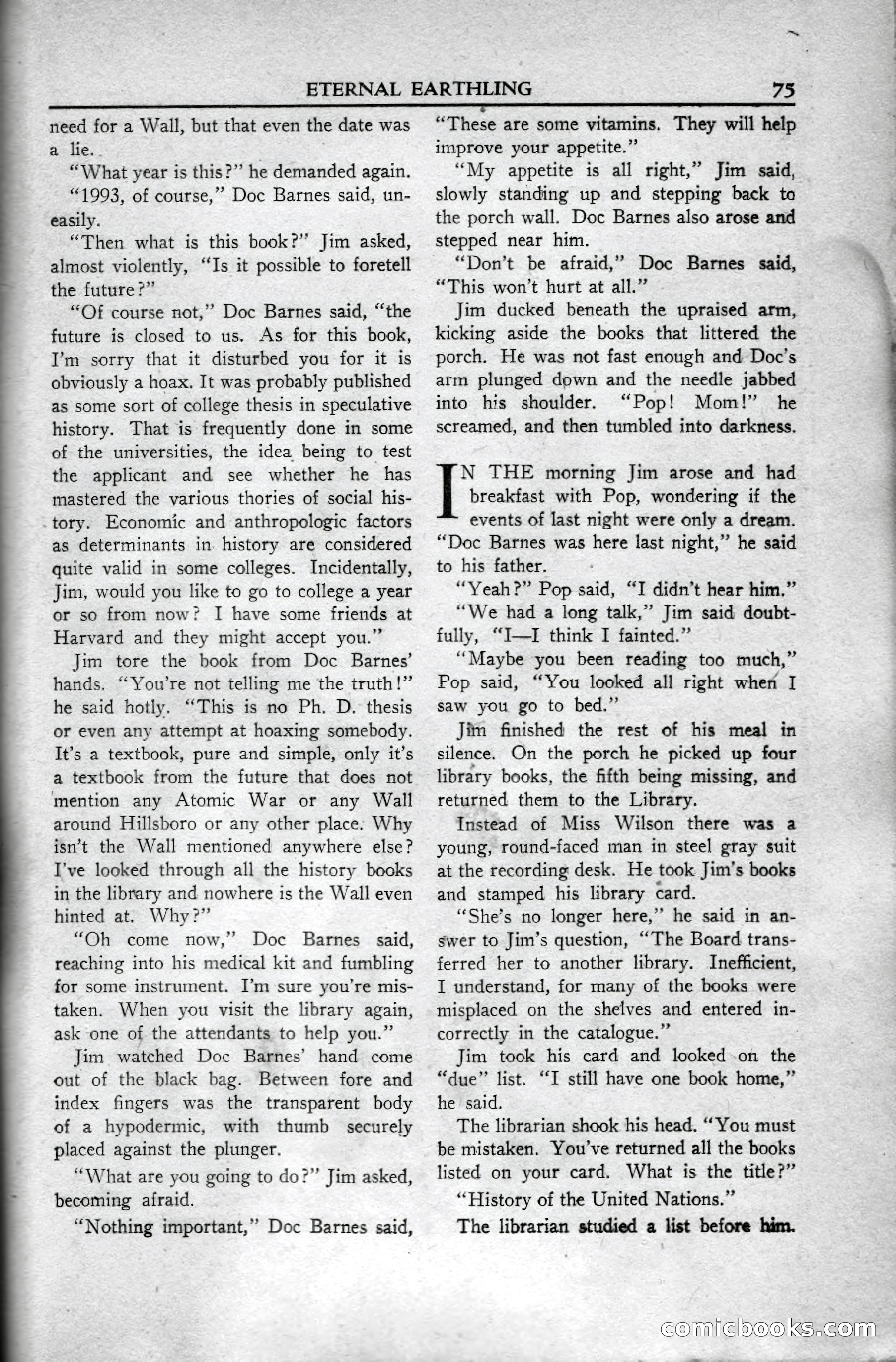 Super Science Stories, April 1951 — page 75 of 116