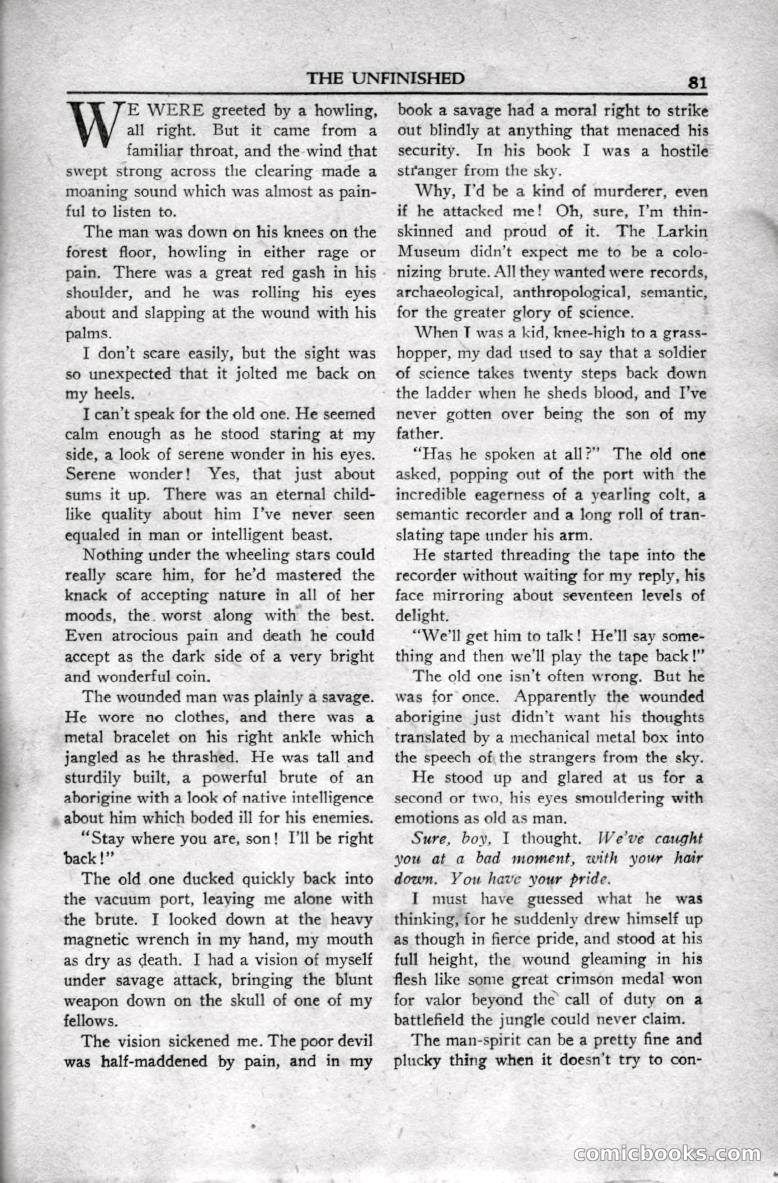 Super Science Stories, April 1951 — page 81 of 116