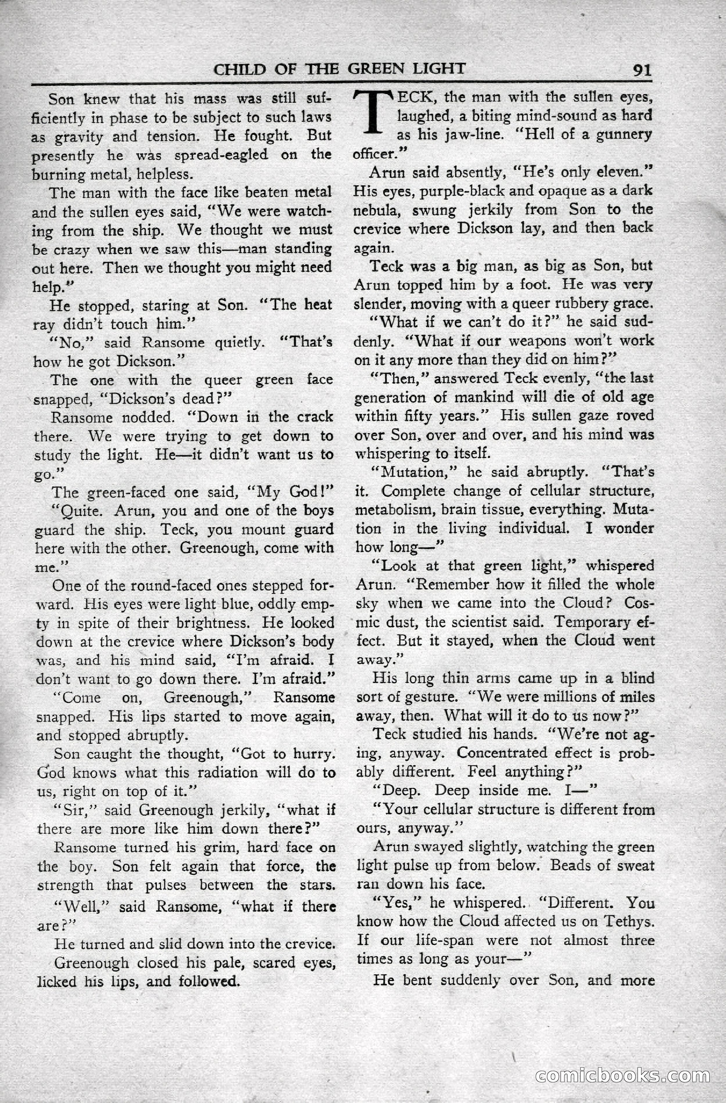 Super Science Stories, April 1951 — page 91 of 116
