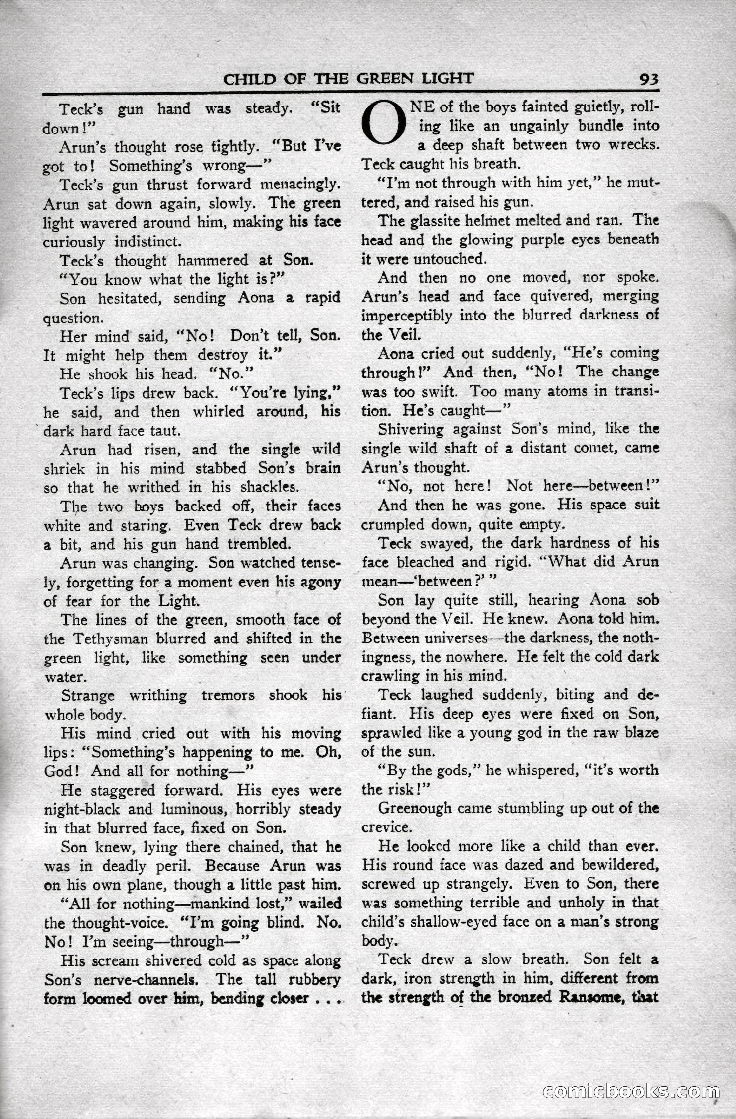 Super Science Stories, April 1951 — page 93 of 116