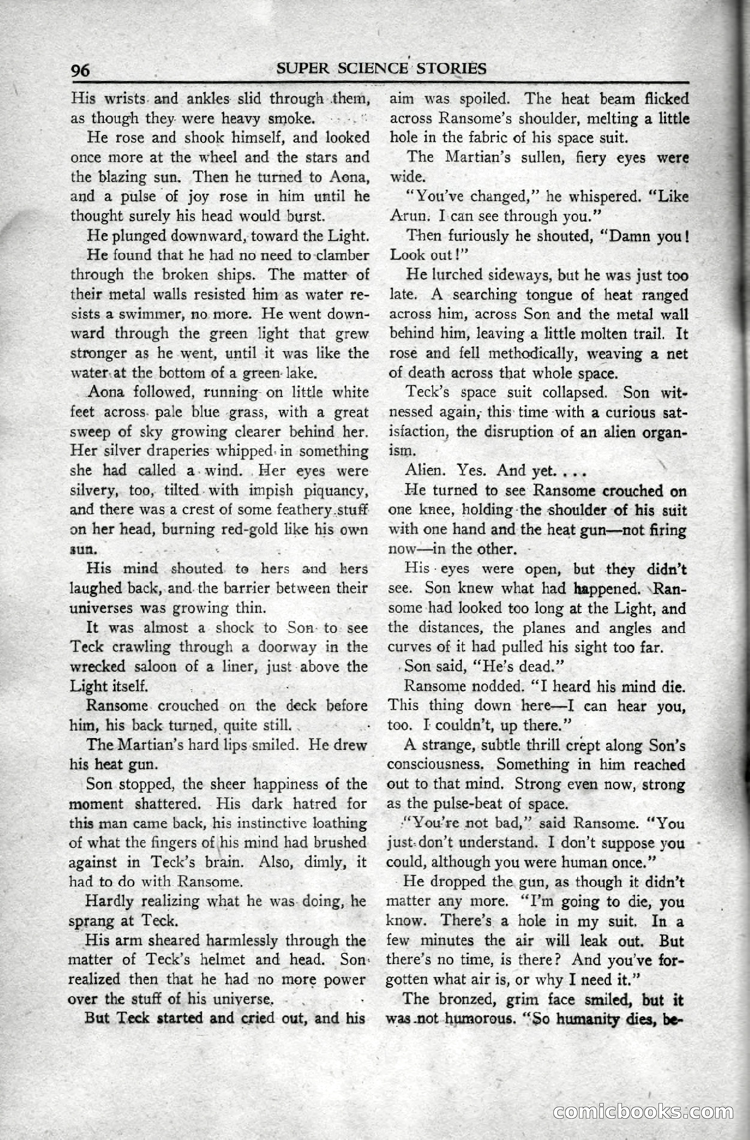 Super Science Stories, April 1951 — page 96 of 116