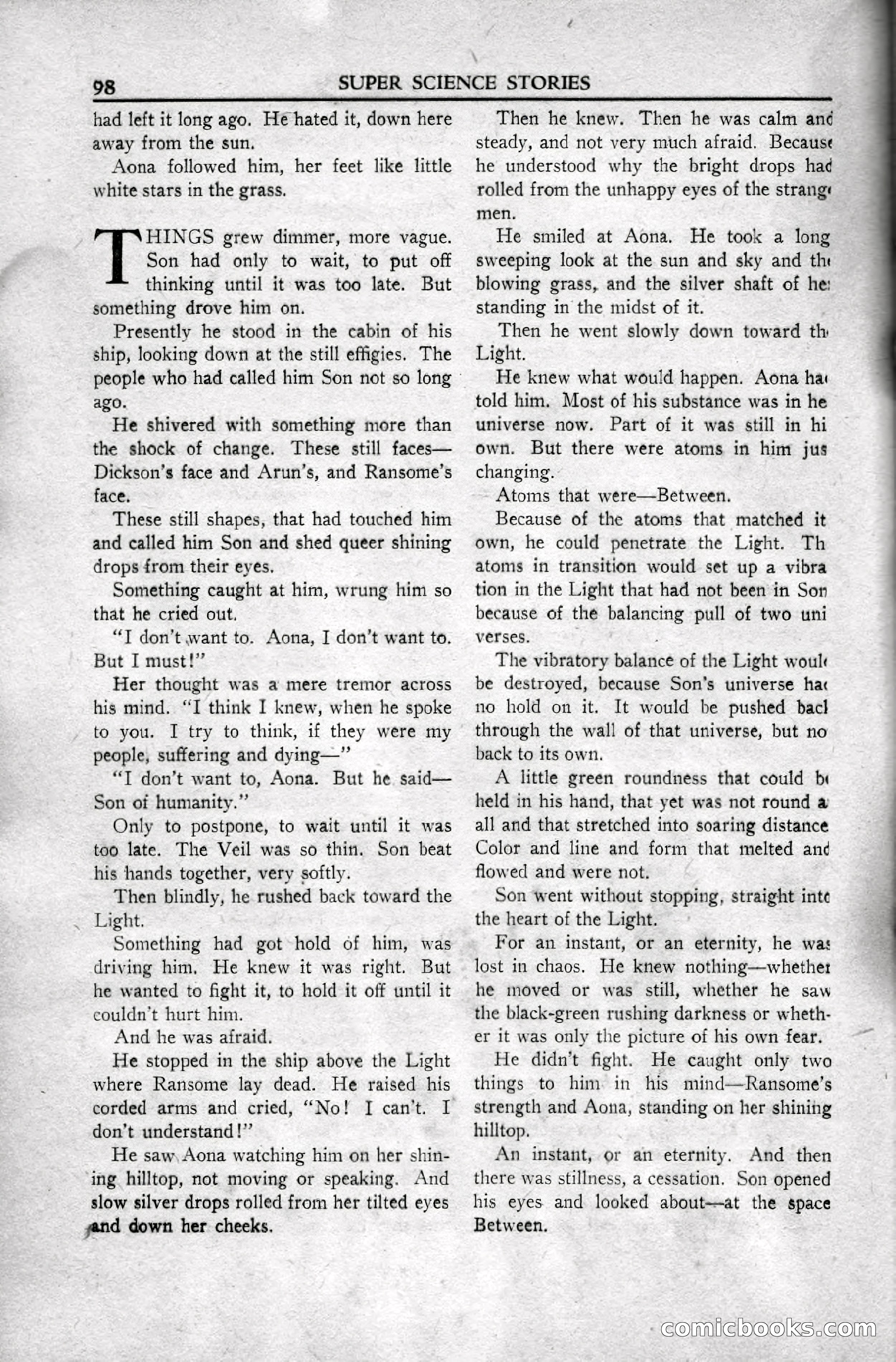 Super Science Stories, April 1951 — page 98 of 116