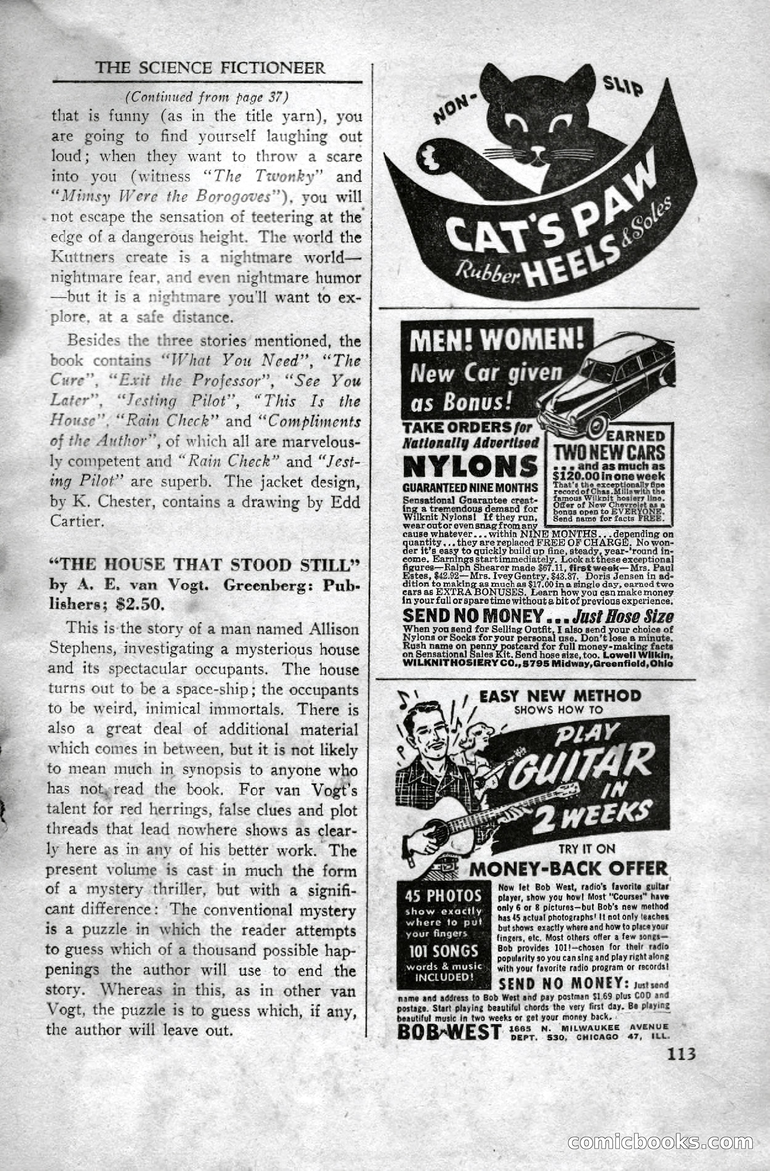 Super Science Stories, April 1951 — page 113 of 116