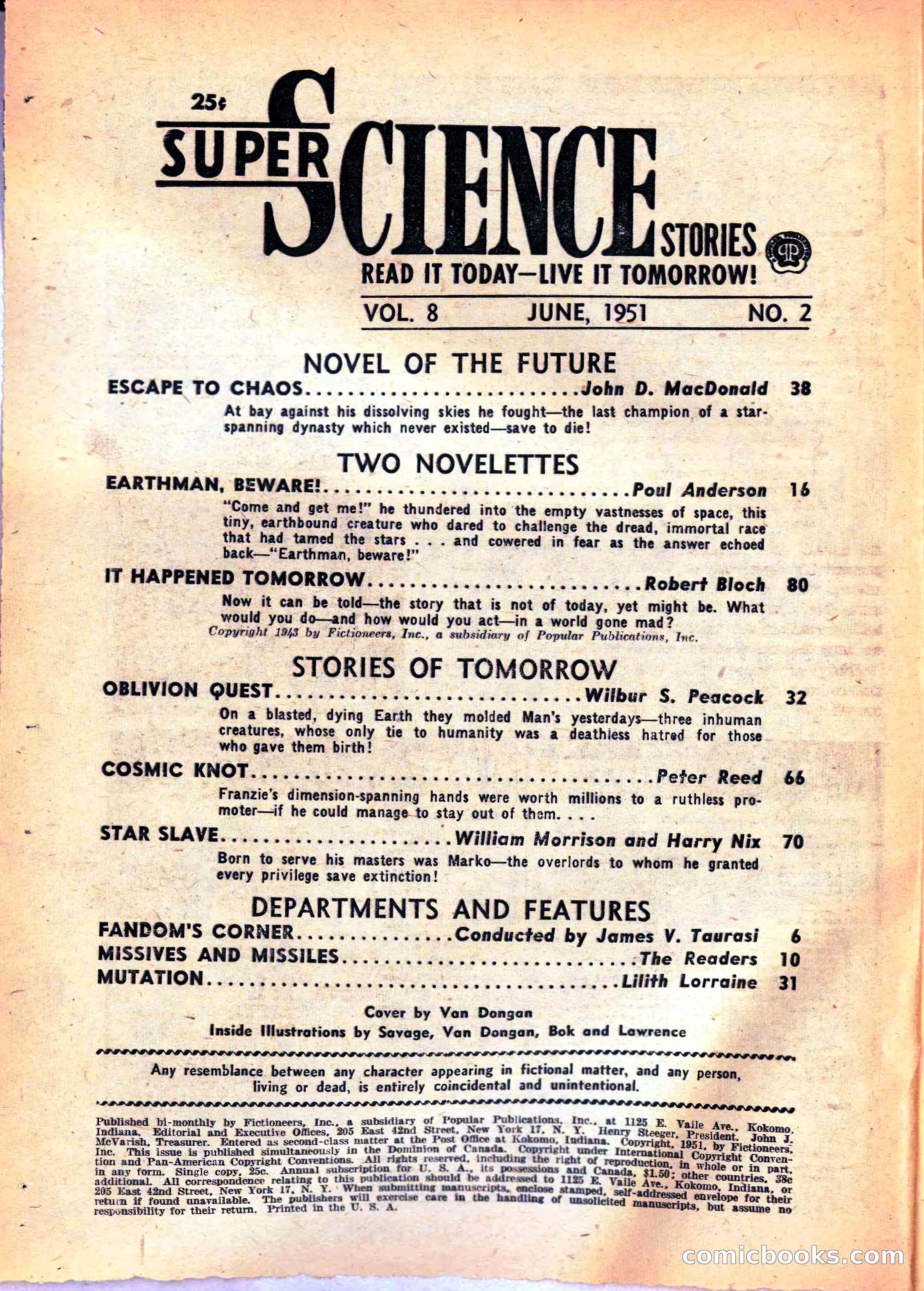 Super Science Stories, June 1951 — page 4 of 116