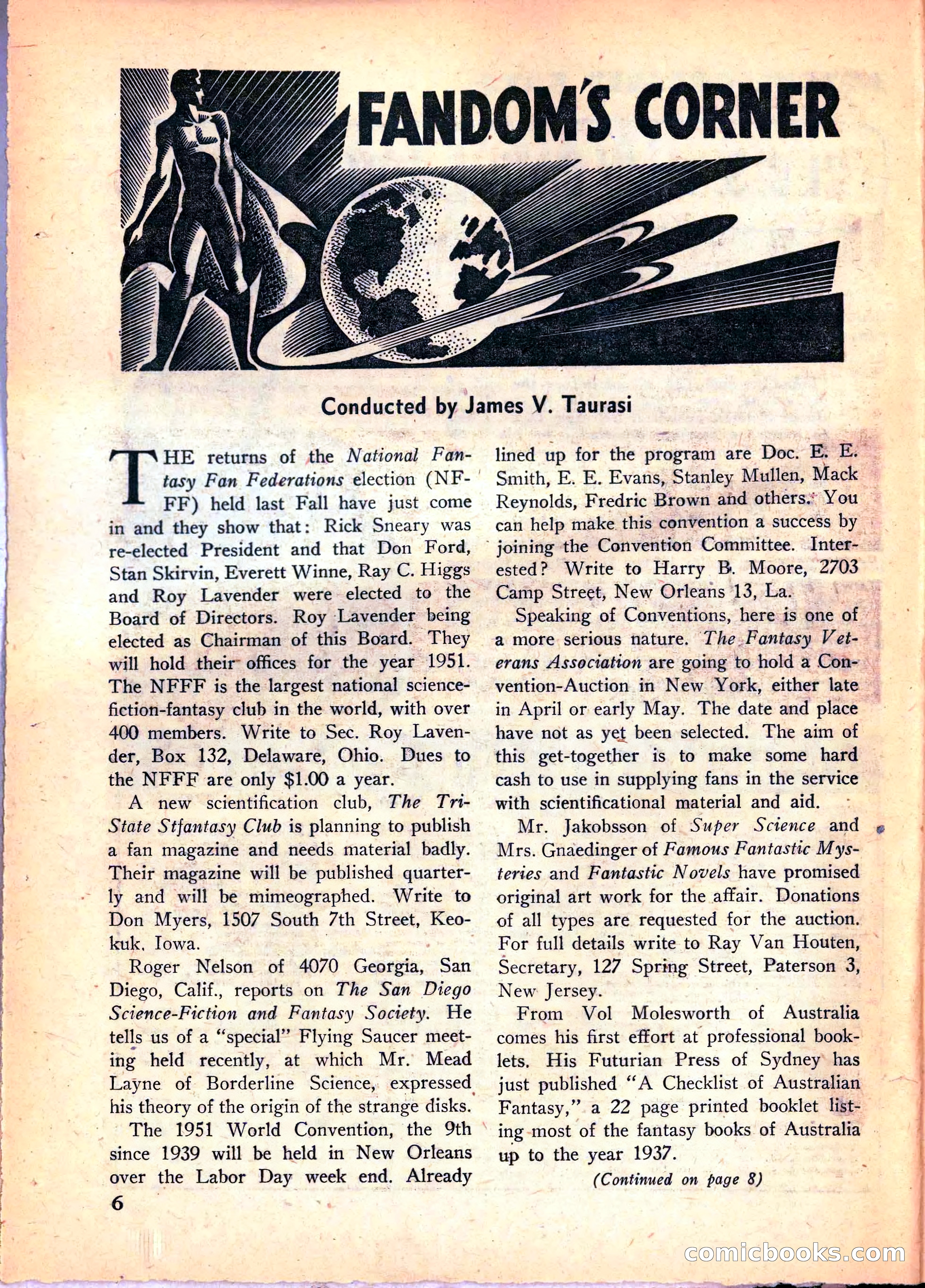 Super Science Stories, June 1951 — page 6 of 116