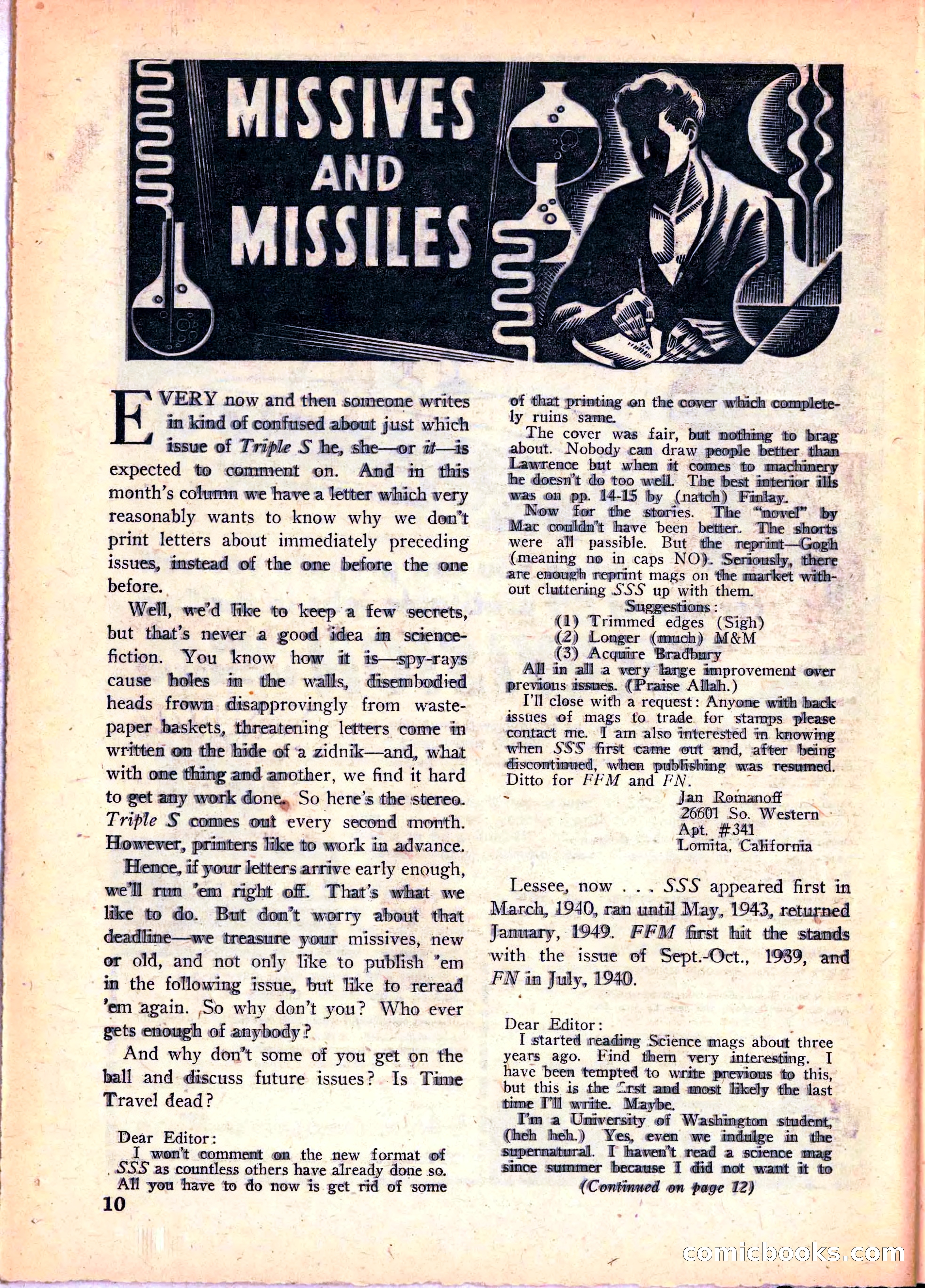 Super Science Stories, June 1951 — page 10 of 116