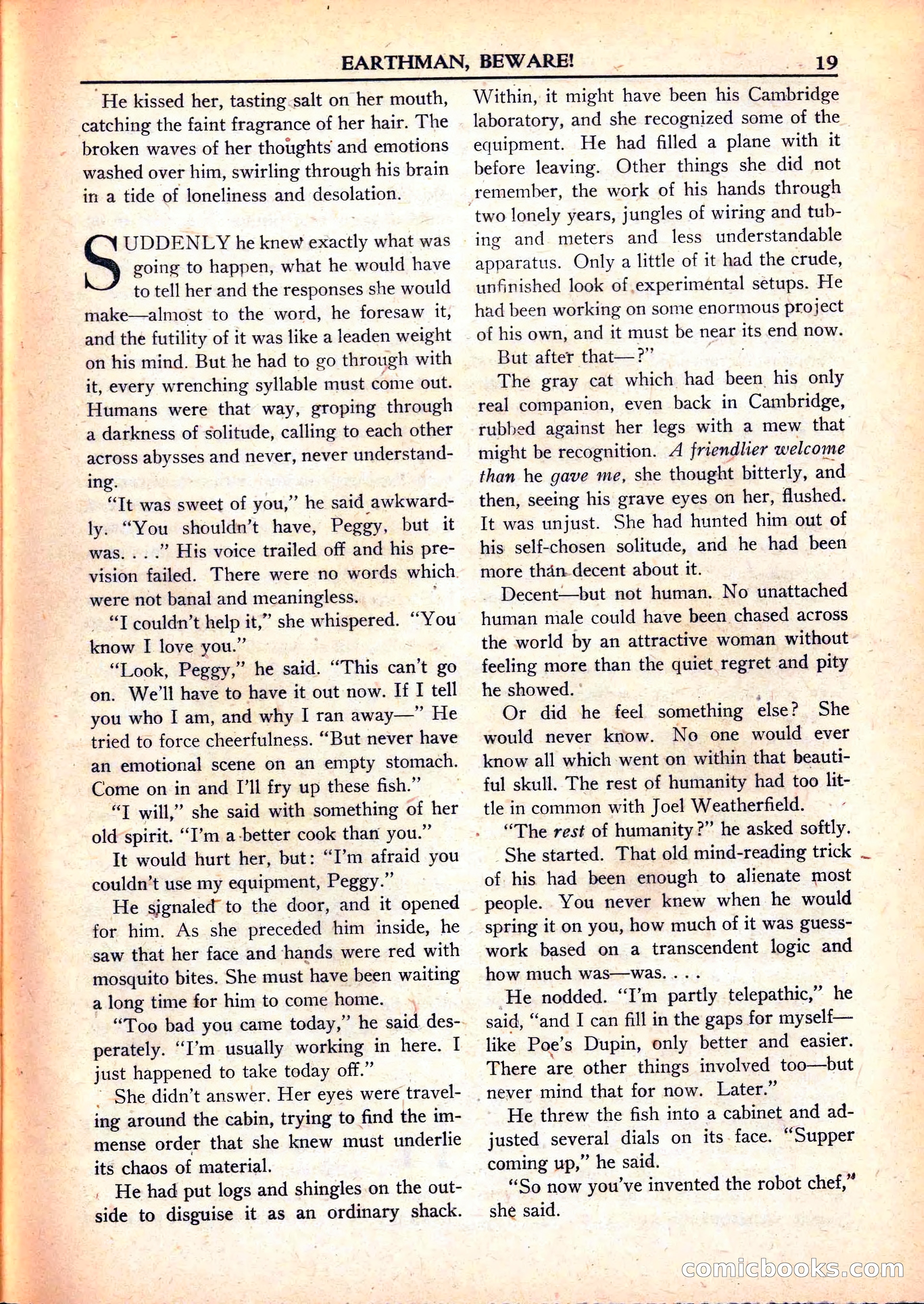 Super Science Stories, June 1951 — page 19 of 116