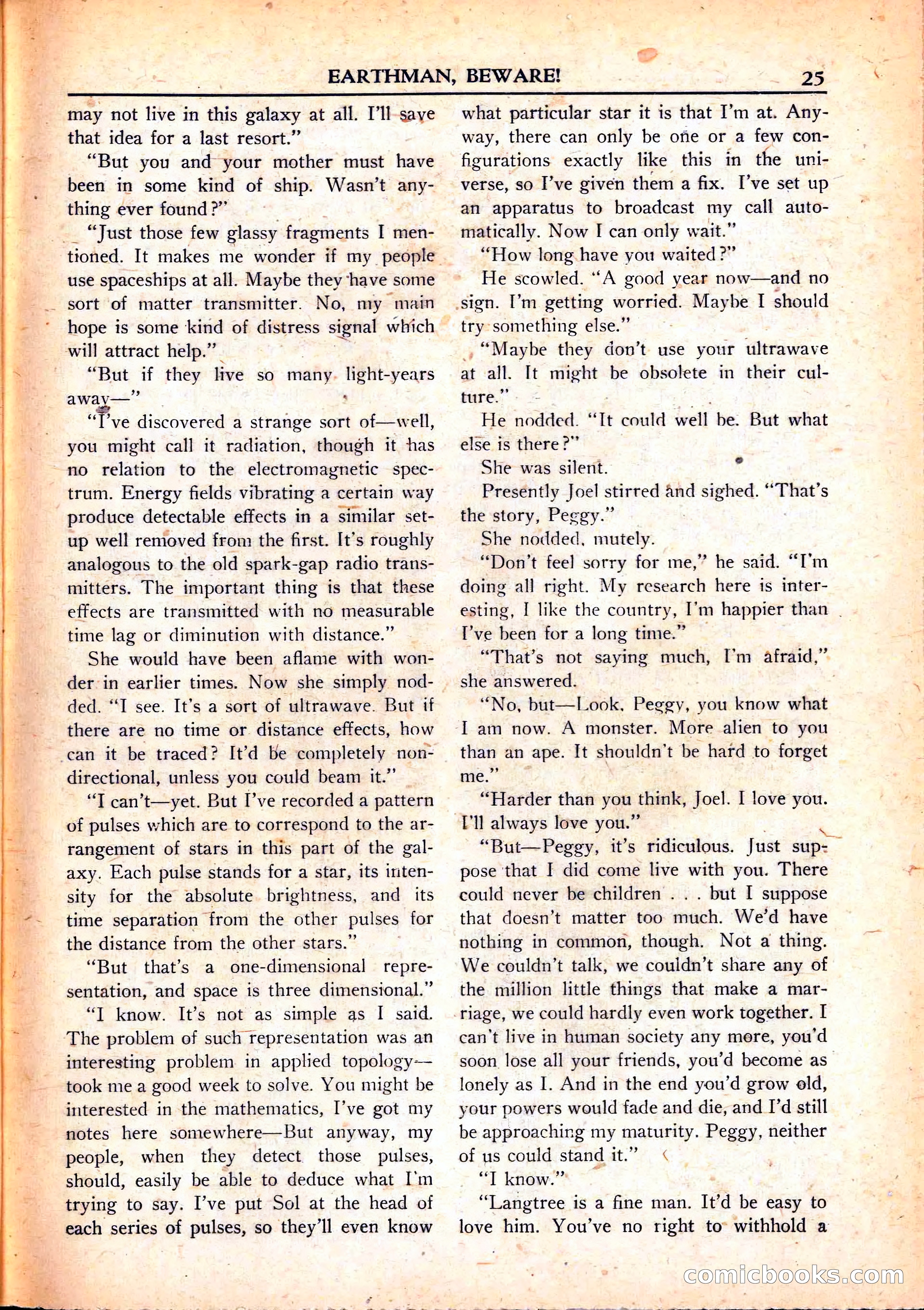 Super Science Stories, June 1951 — page 25 of 116