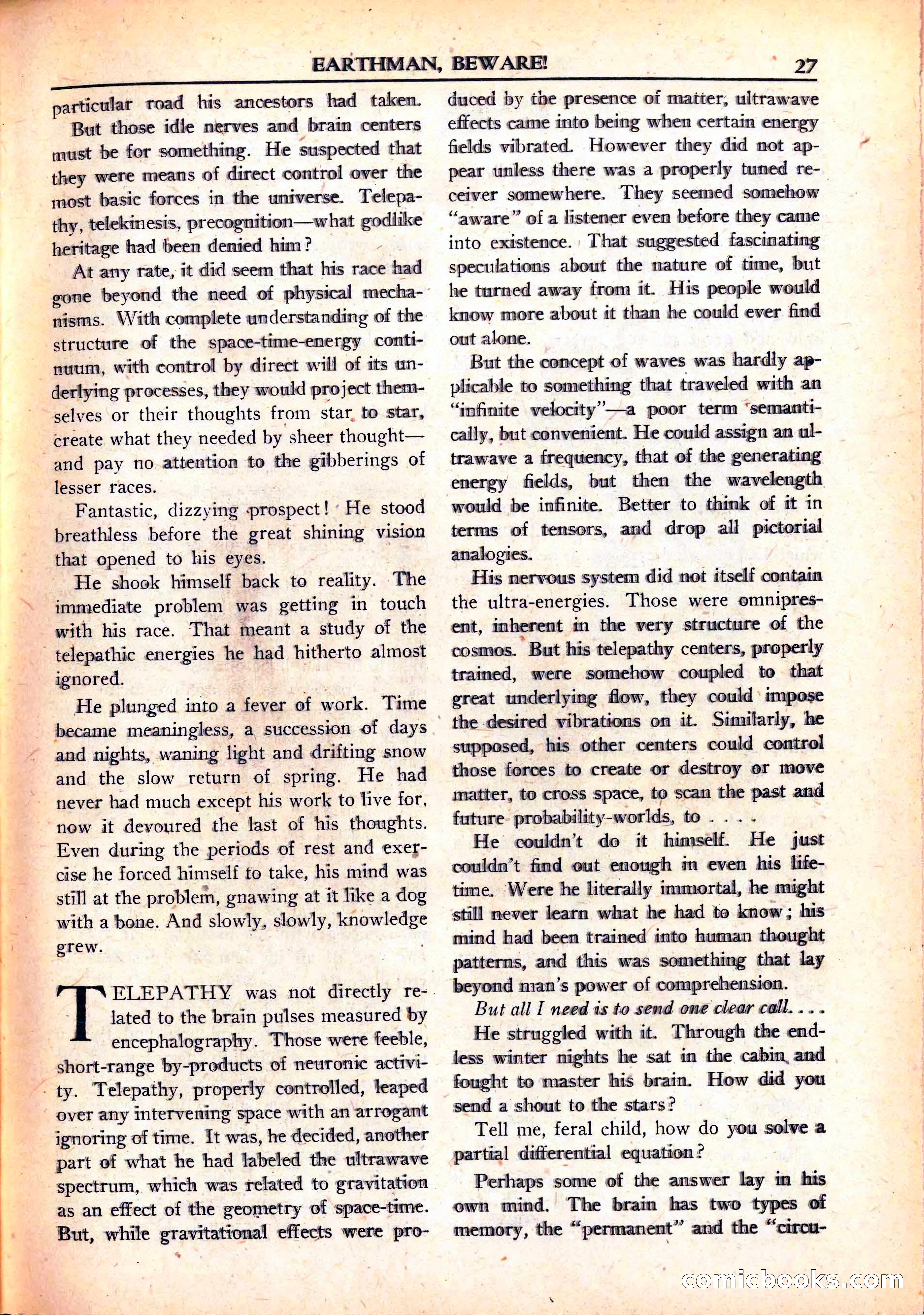 Super Science Stories, June 1951 — page 27 of 116