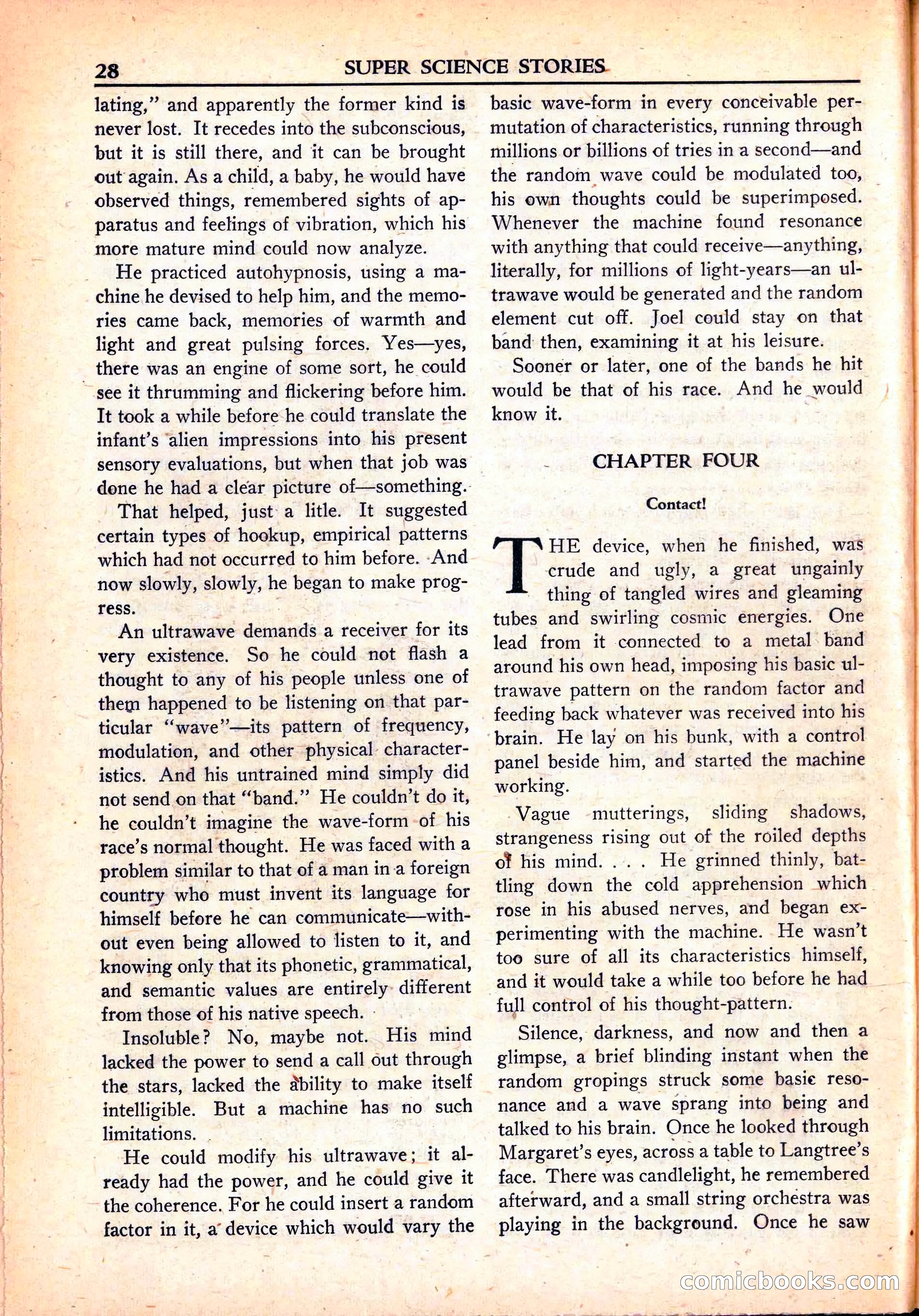 Super Science Stories, June 1951 — page 28 of 116