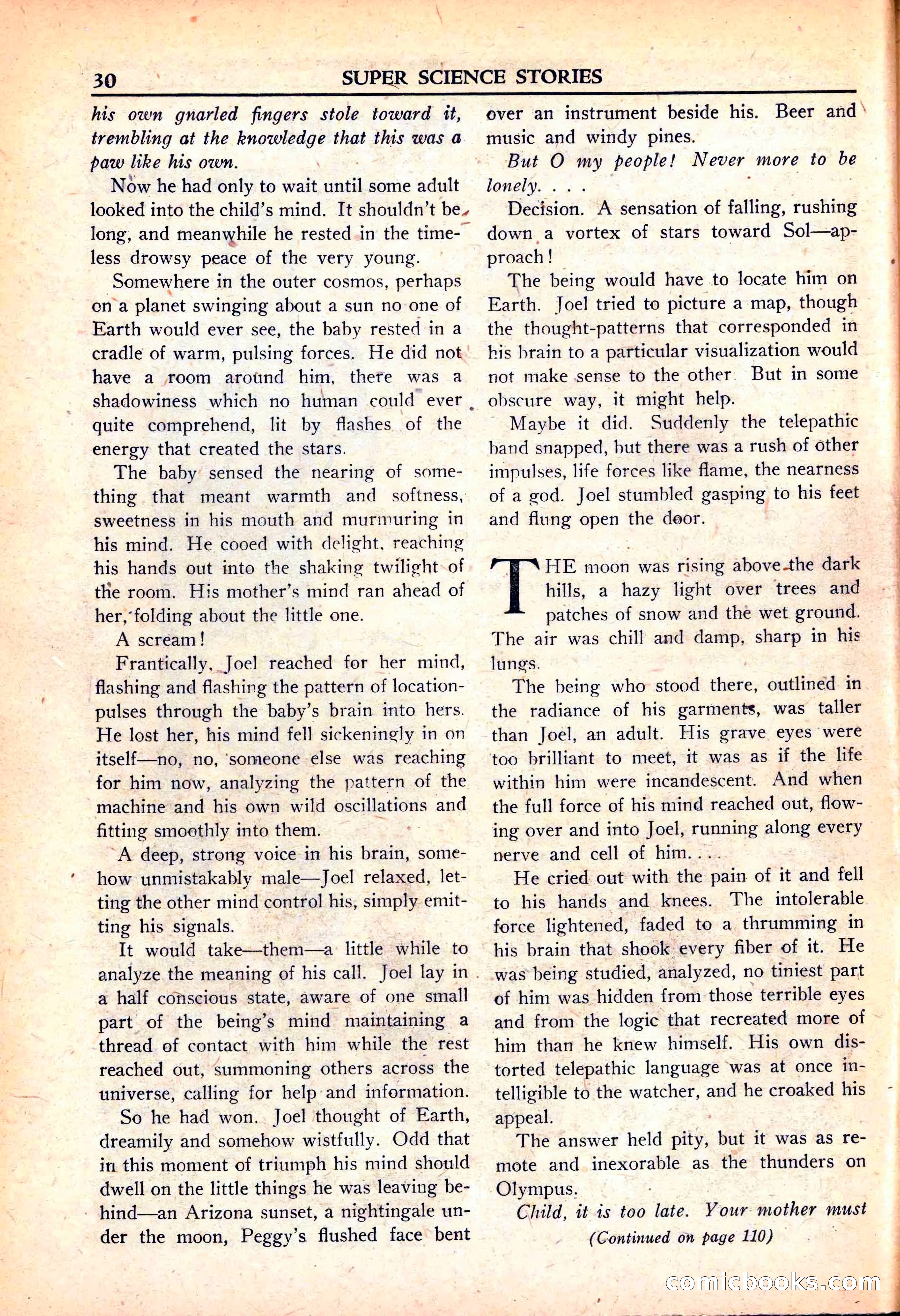 Super Science Stories, June 1951 — page 30 of 116