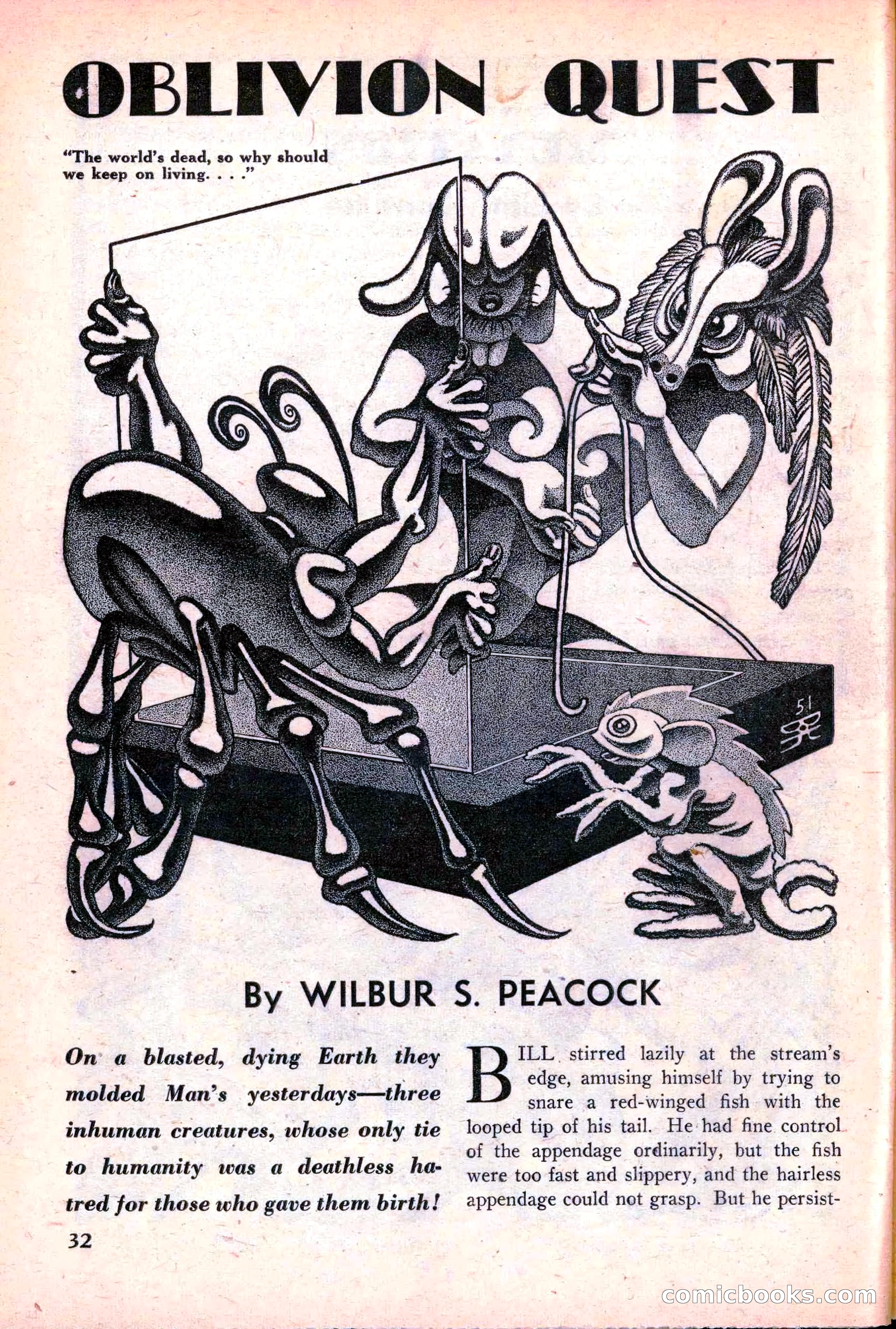 Super Science Stories, June 1951 — page 32 of 116
