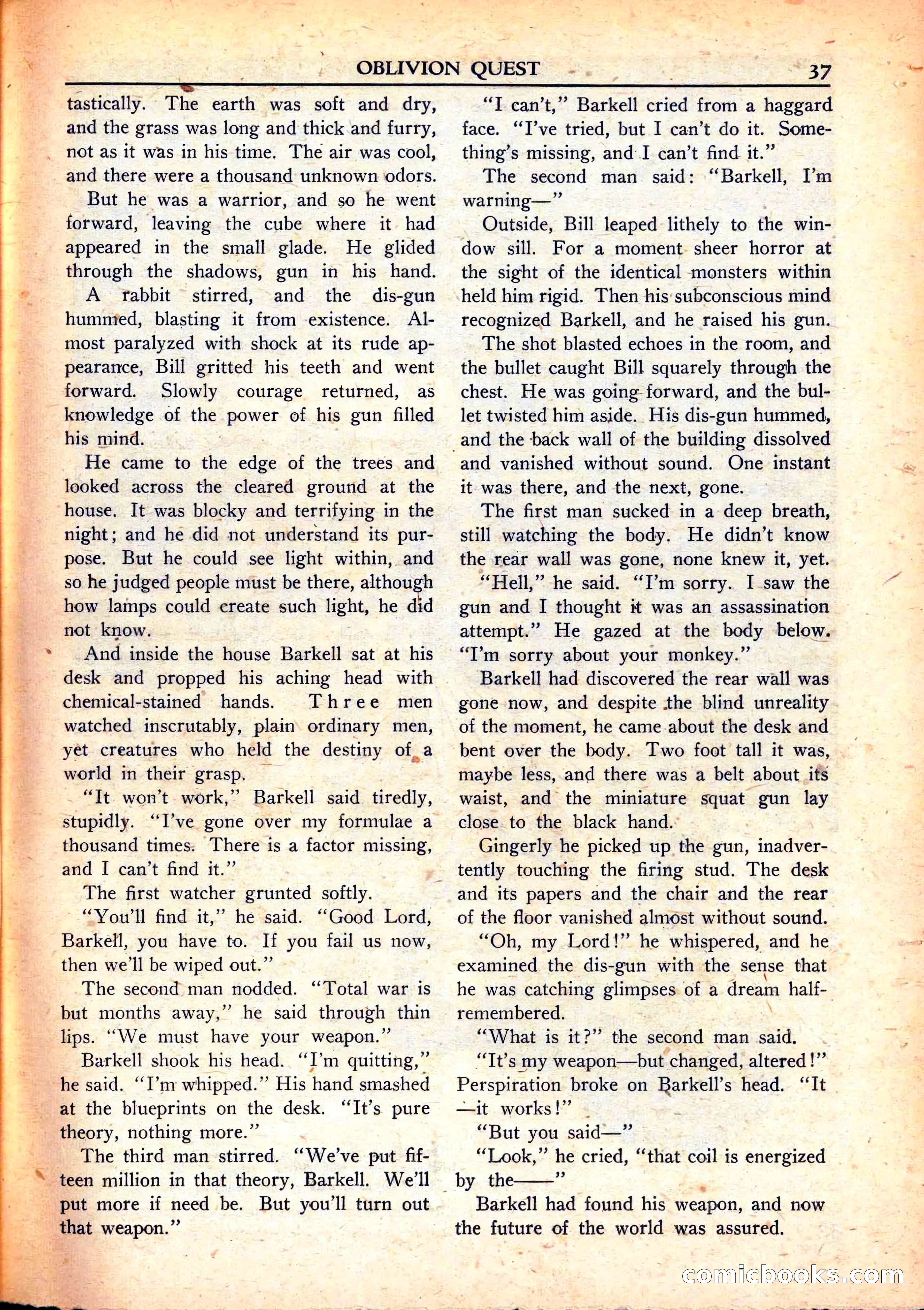 Super Science Stories, June 1951 — page 37 of 116
