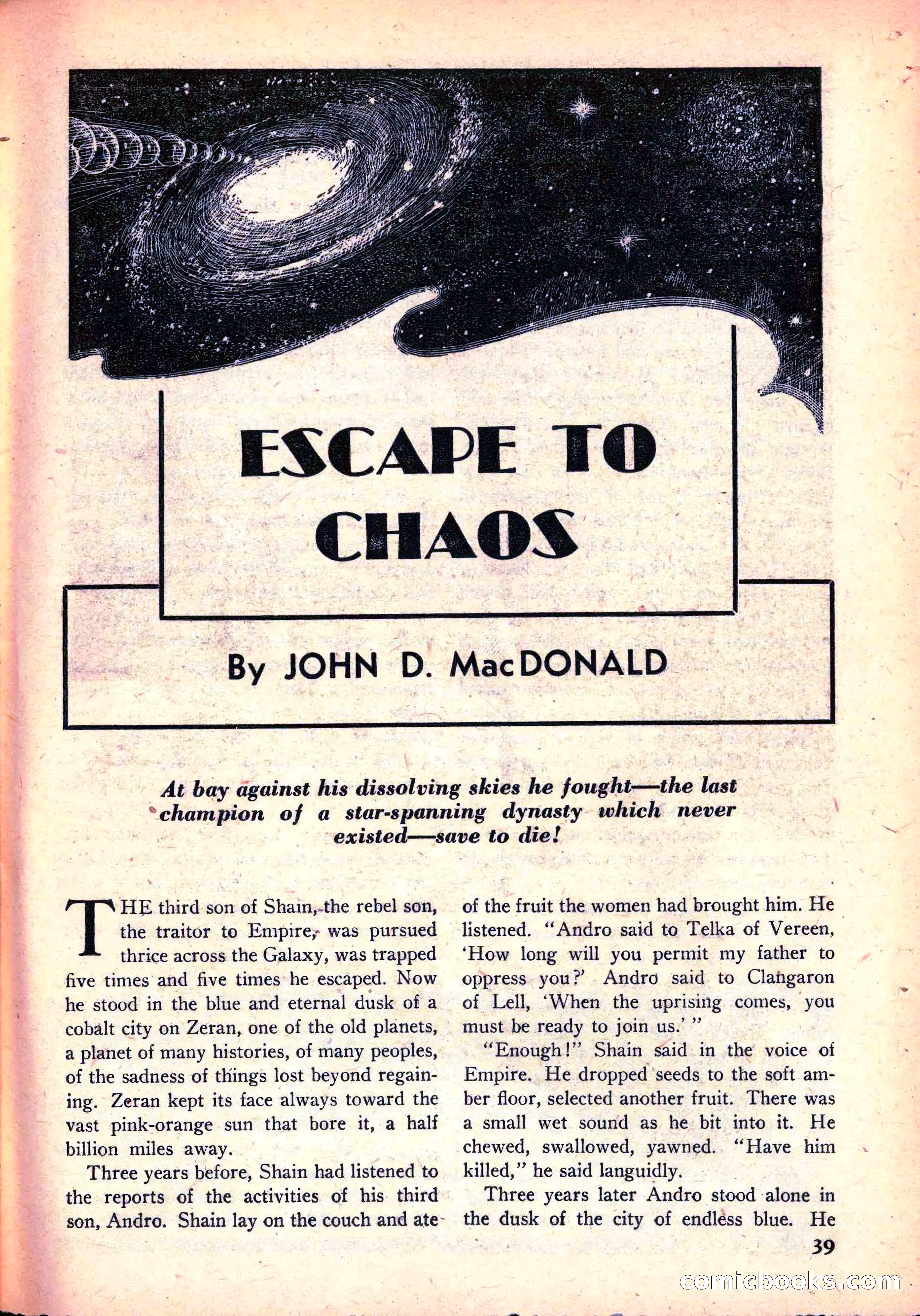 Super Science Stories, June 1951 — page 39 of 116
