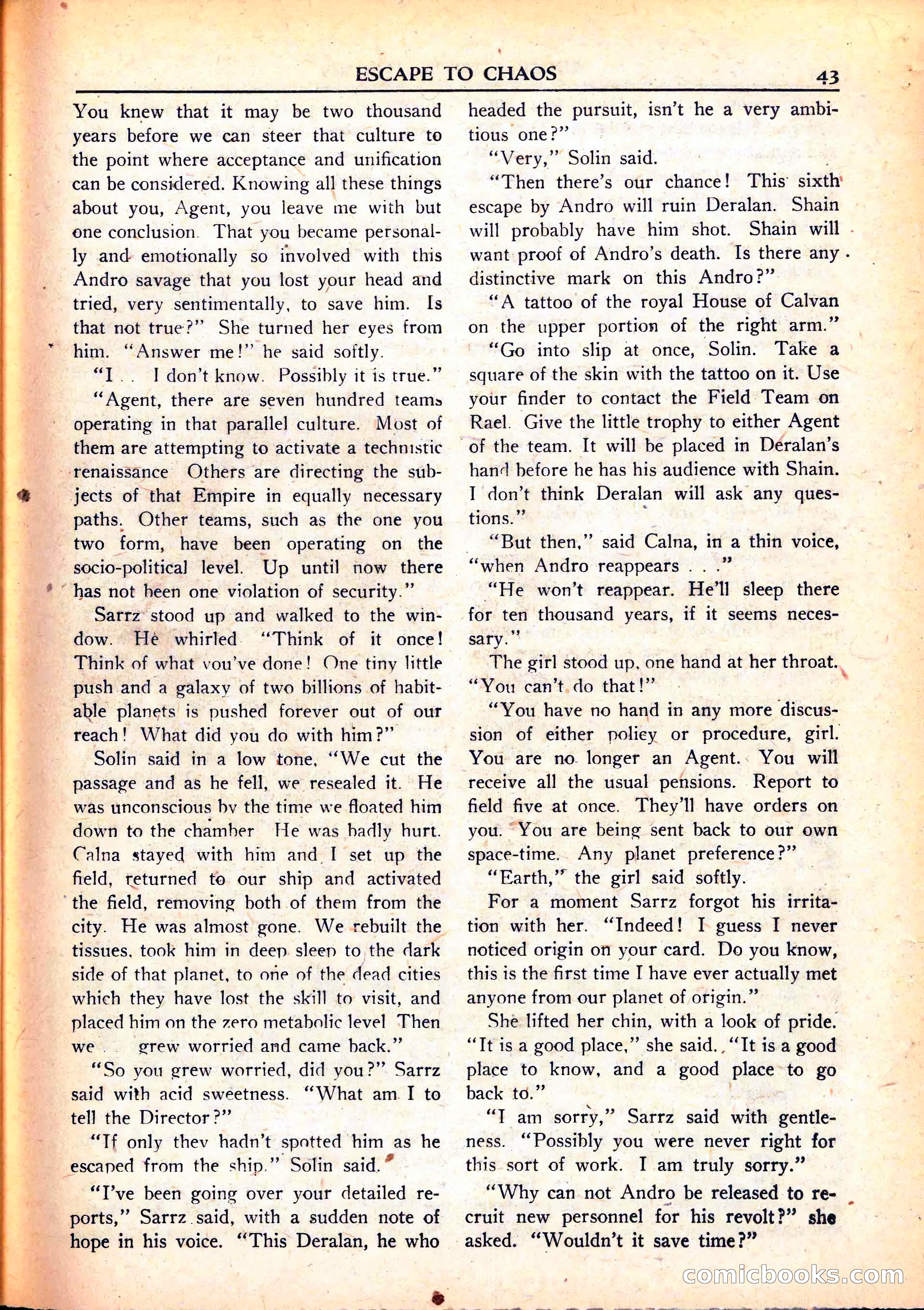 Super Science Stories, June 1951 — page 43 of 116