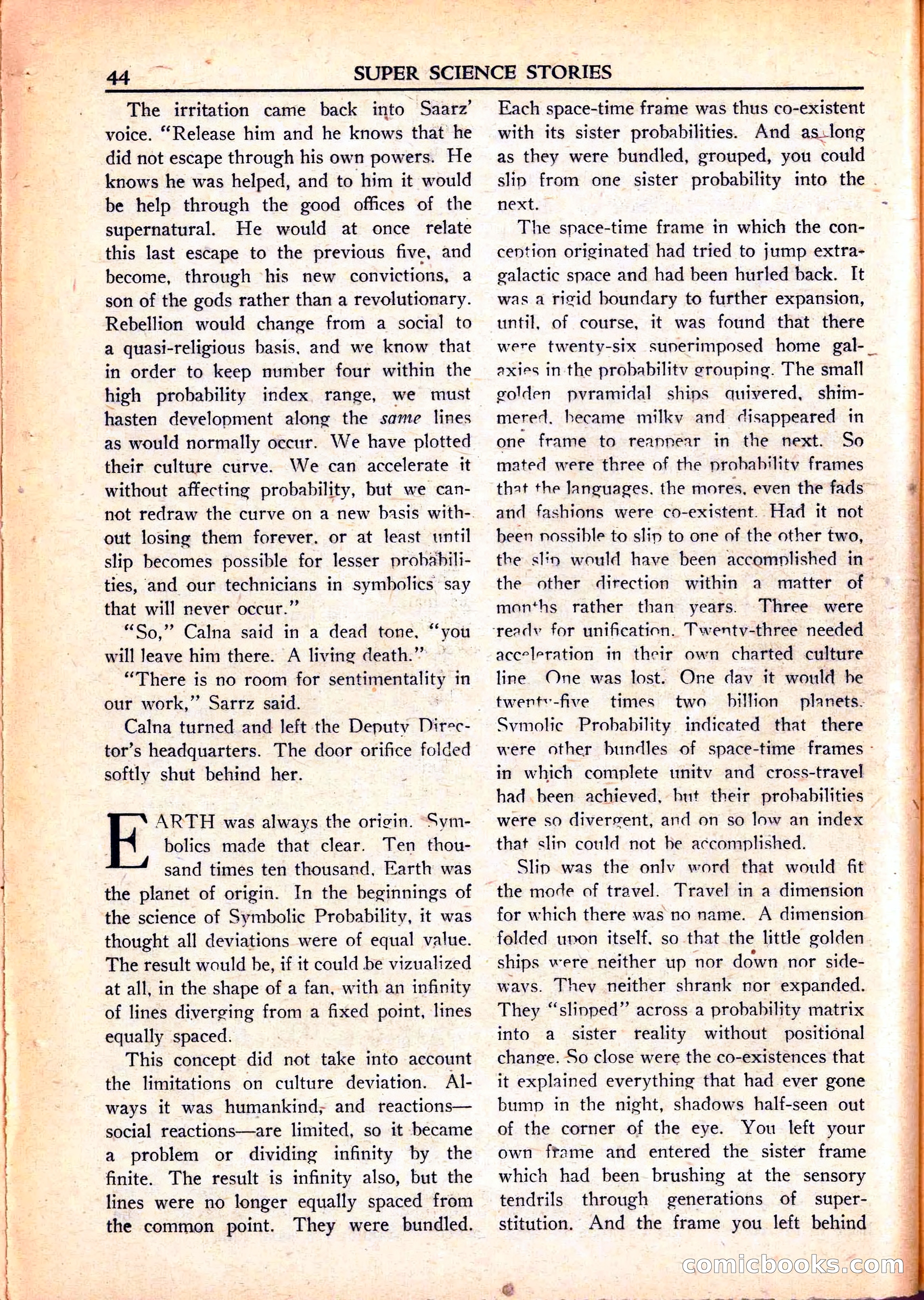 Super Science Stories, June 1951 — page 44 of 116