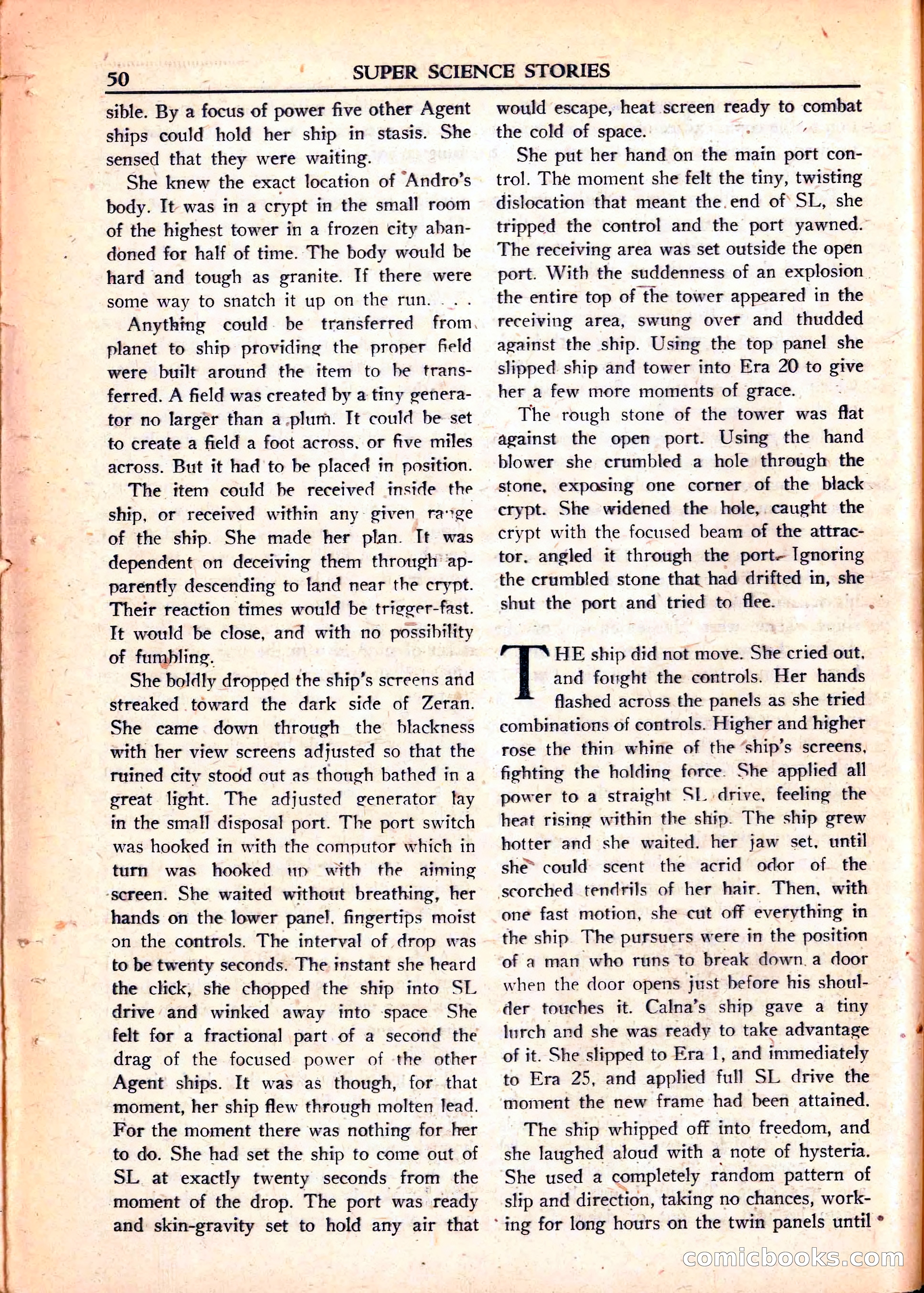 Super Science Stories, June 1951 — page 50 of 116