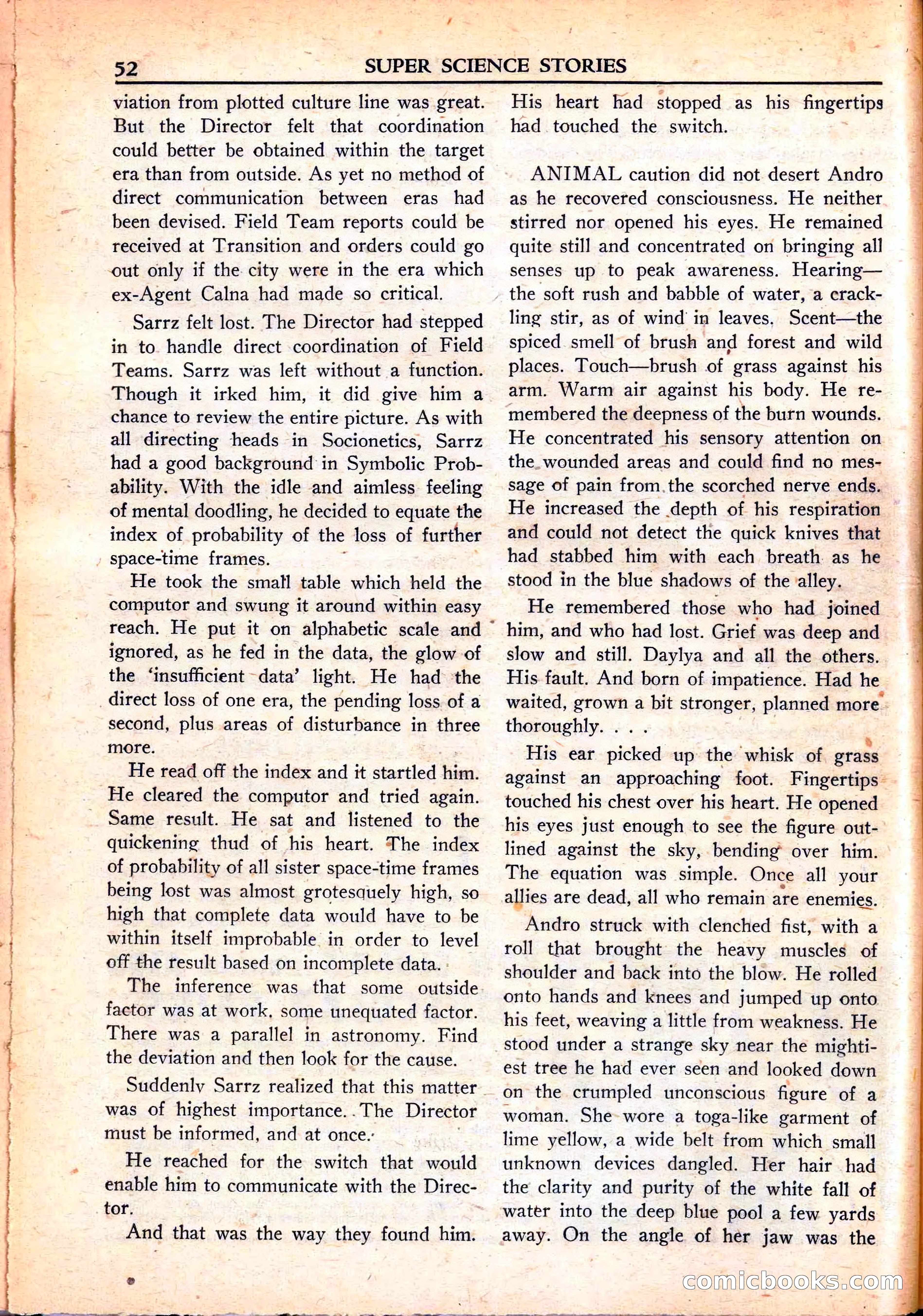 Super Science Stories, June 1951 — page 52 of 116