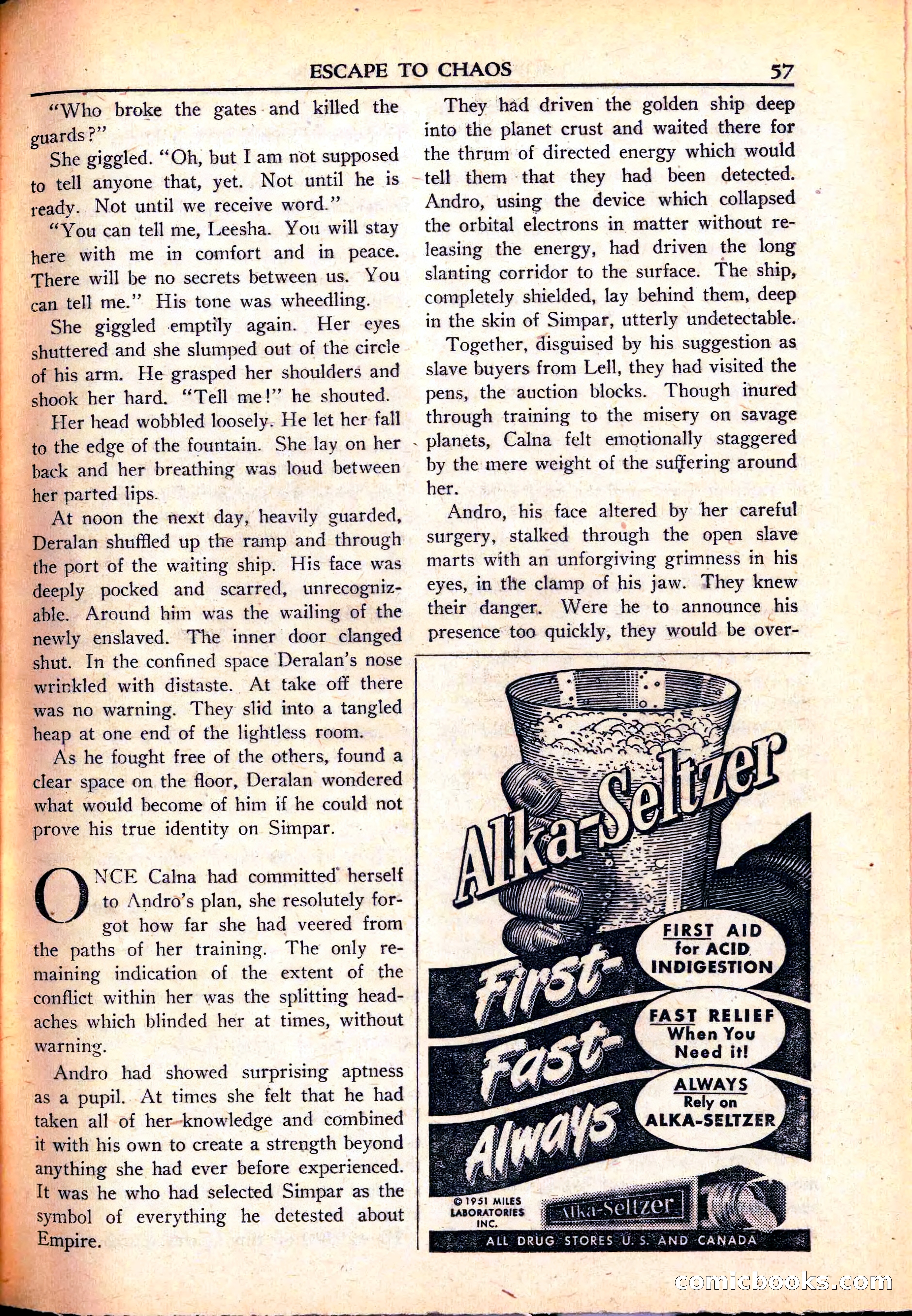 Super Science Stories, June 1951 — page 57 of 116