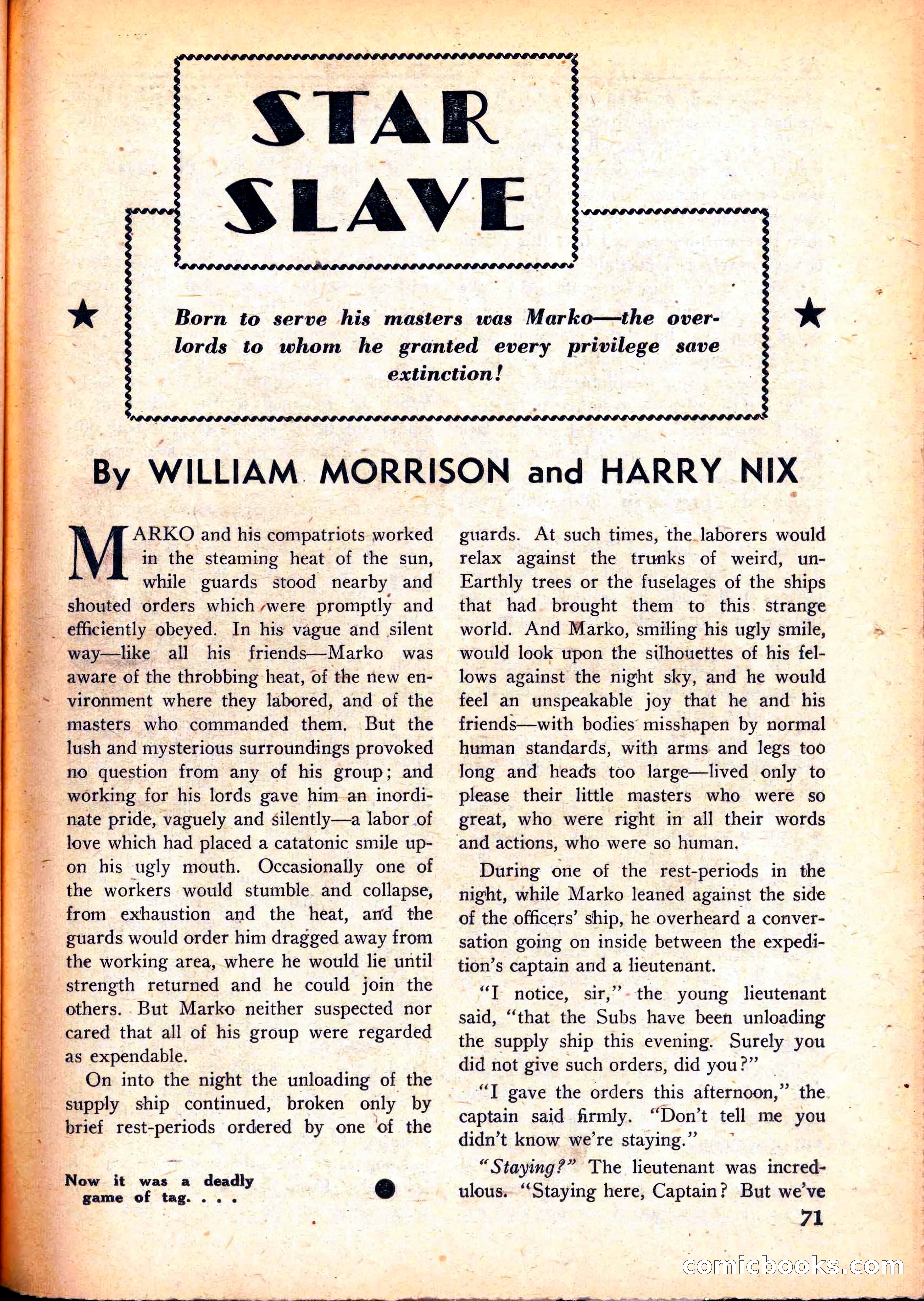Super Science Stories, June 1951 — page 71 of 116