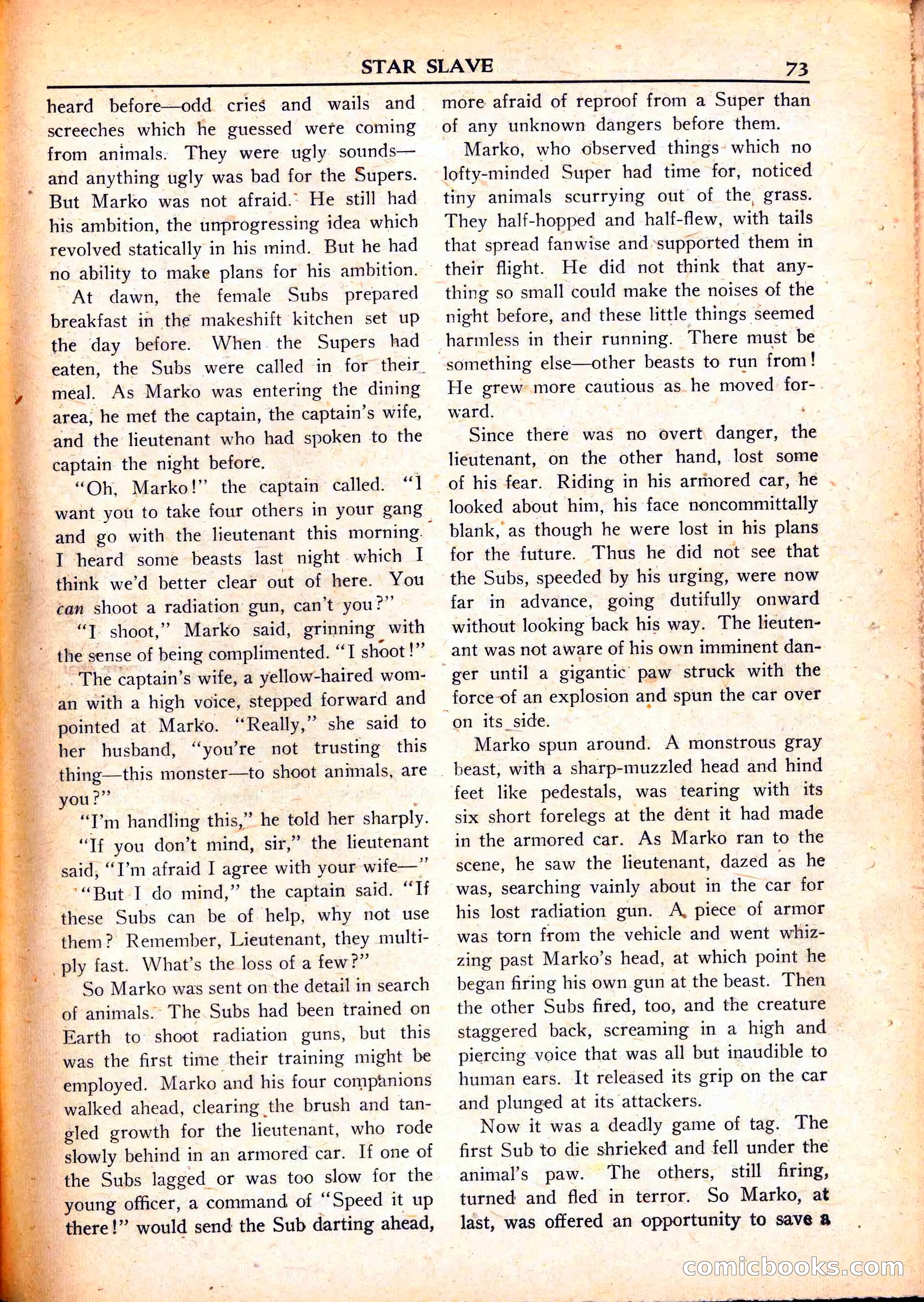 Super Science Stories, June 1951 — page 73 of 116