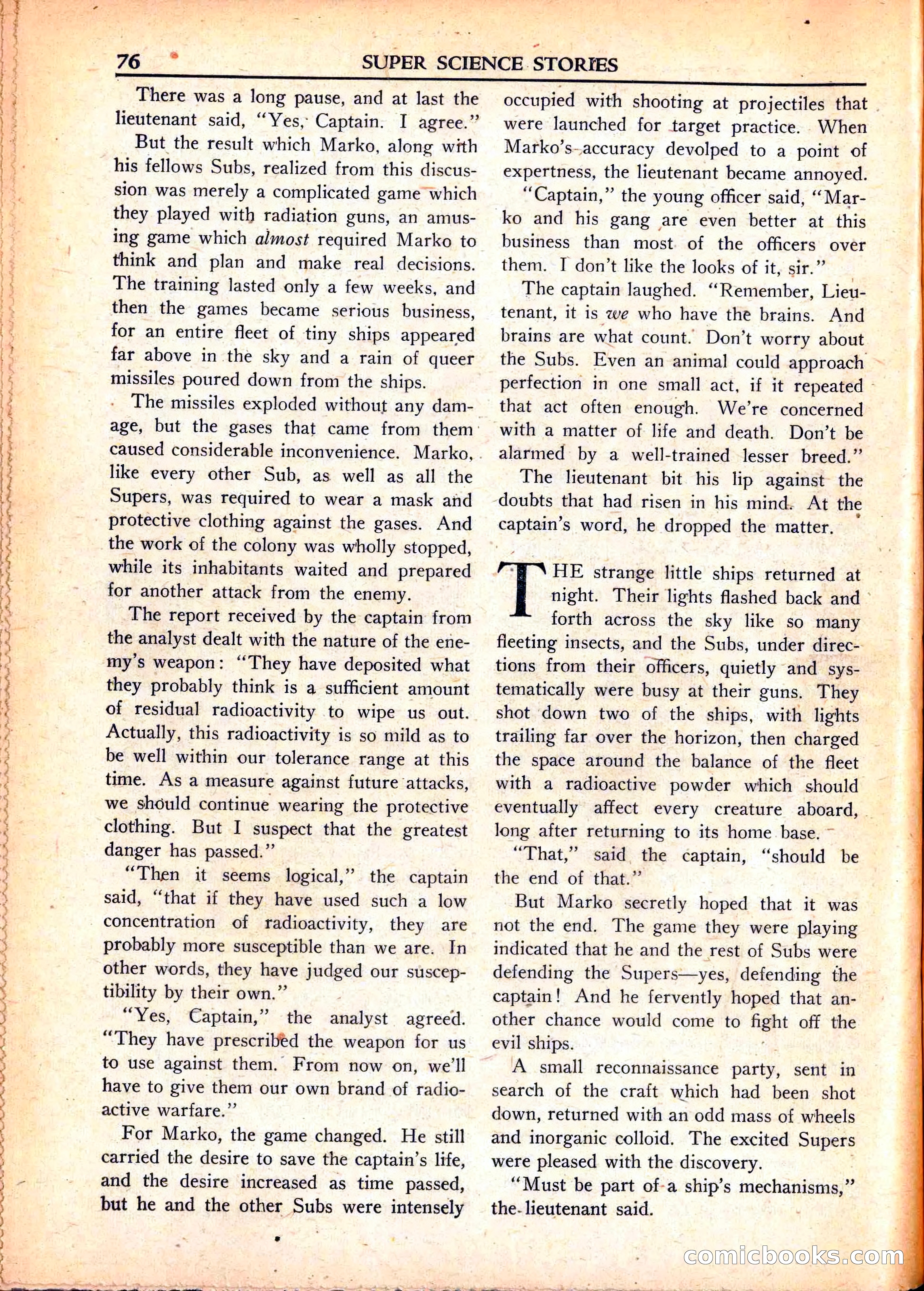 Super Science Stories, June 1951 — page 76 of 116