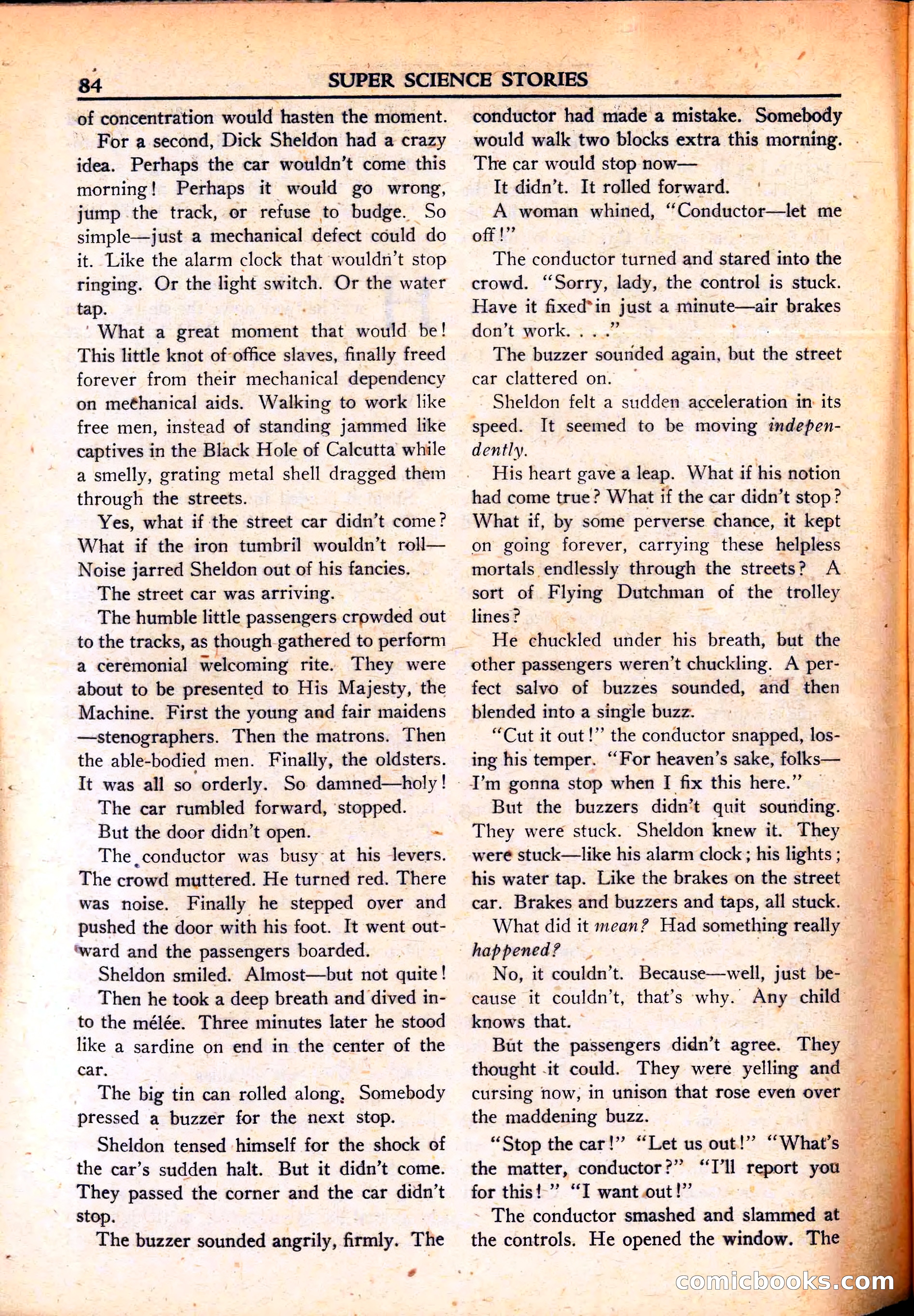 Super Science Stories, June 1951 — page 84 of 116