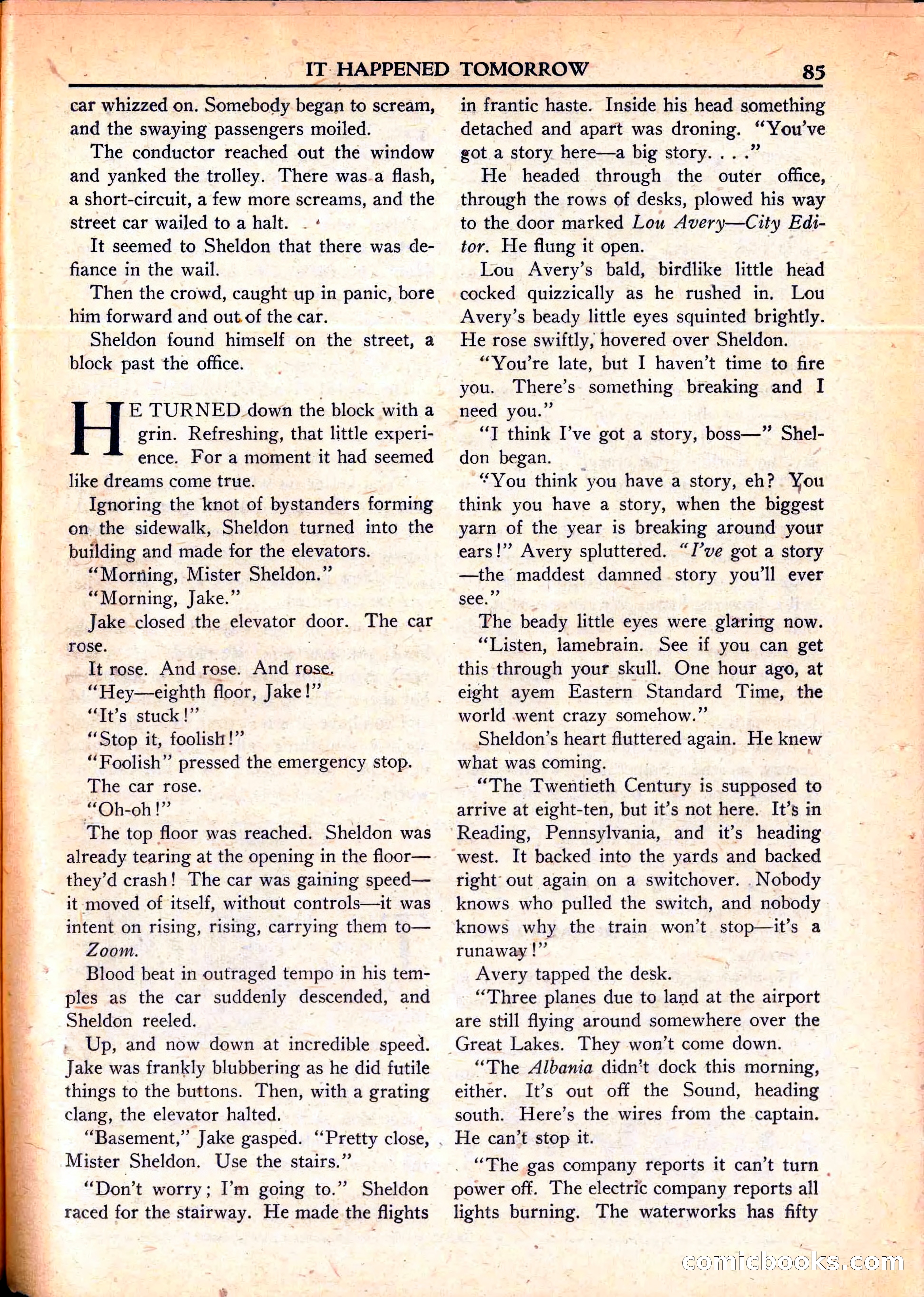 Super Science Stories, June 1951 — page 85 of 116