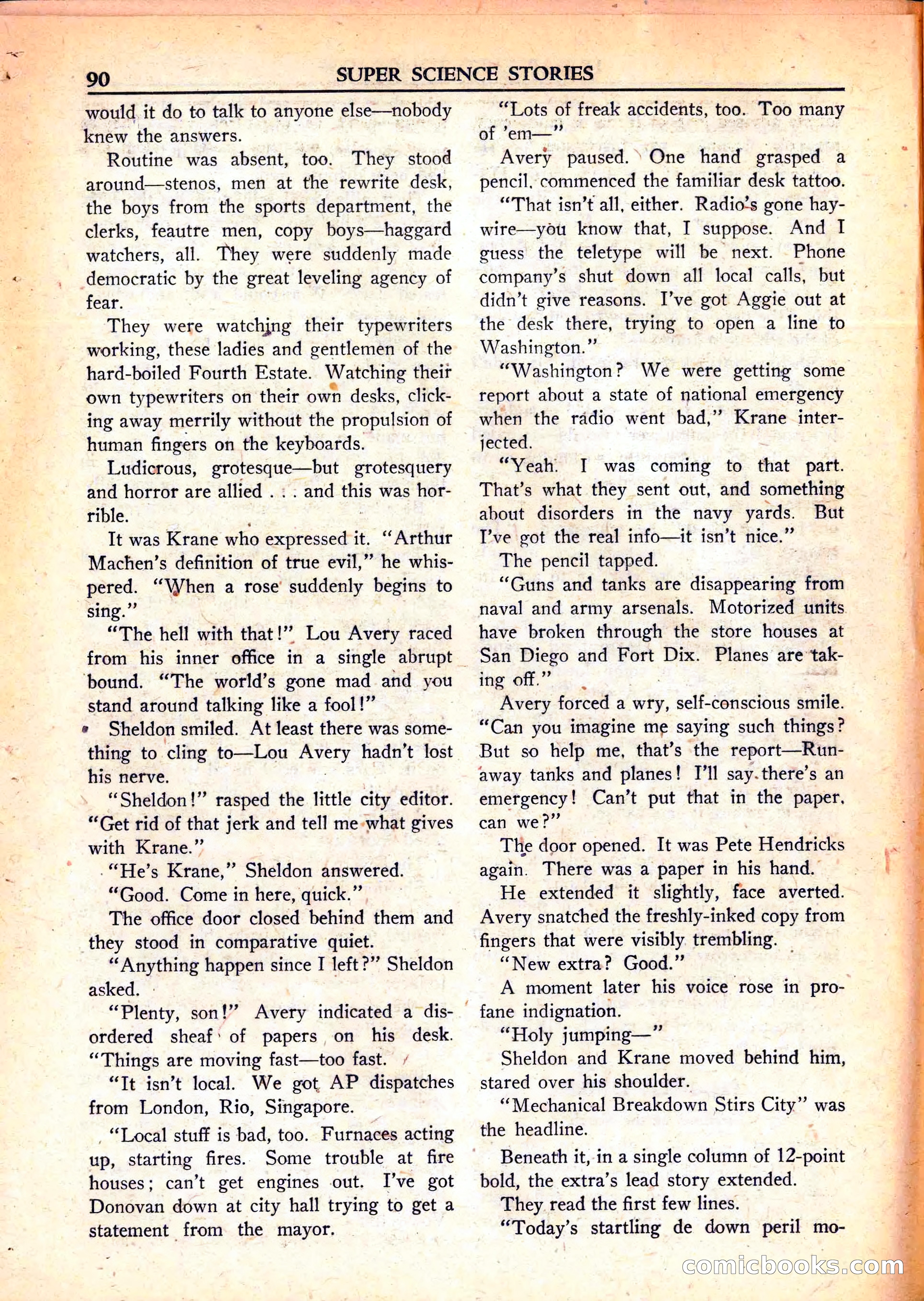 Super Science Stories, June 1951 — page 90 of 116