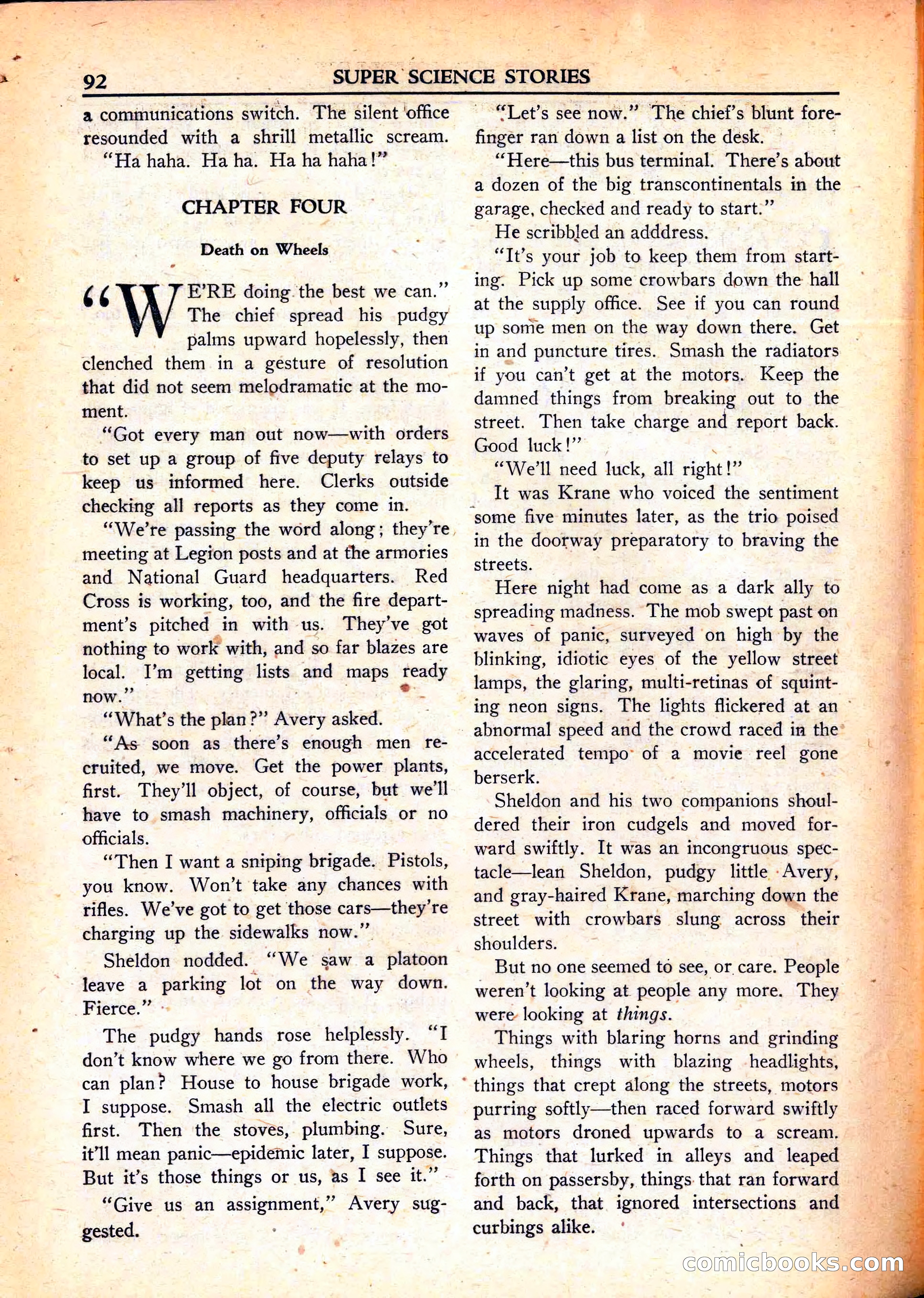Super Science Stories, June 1951 — page 92 of 116