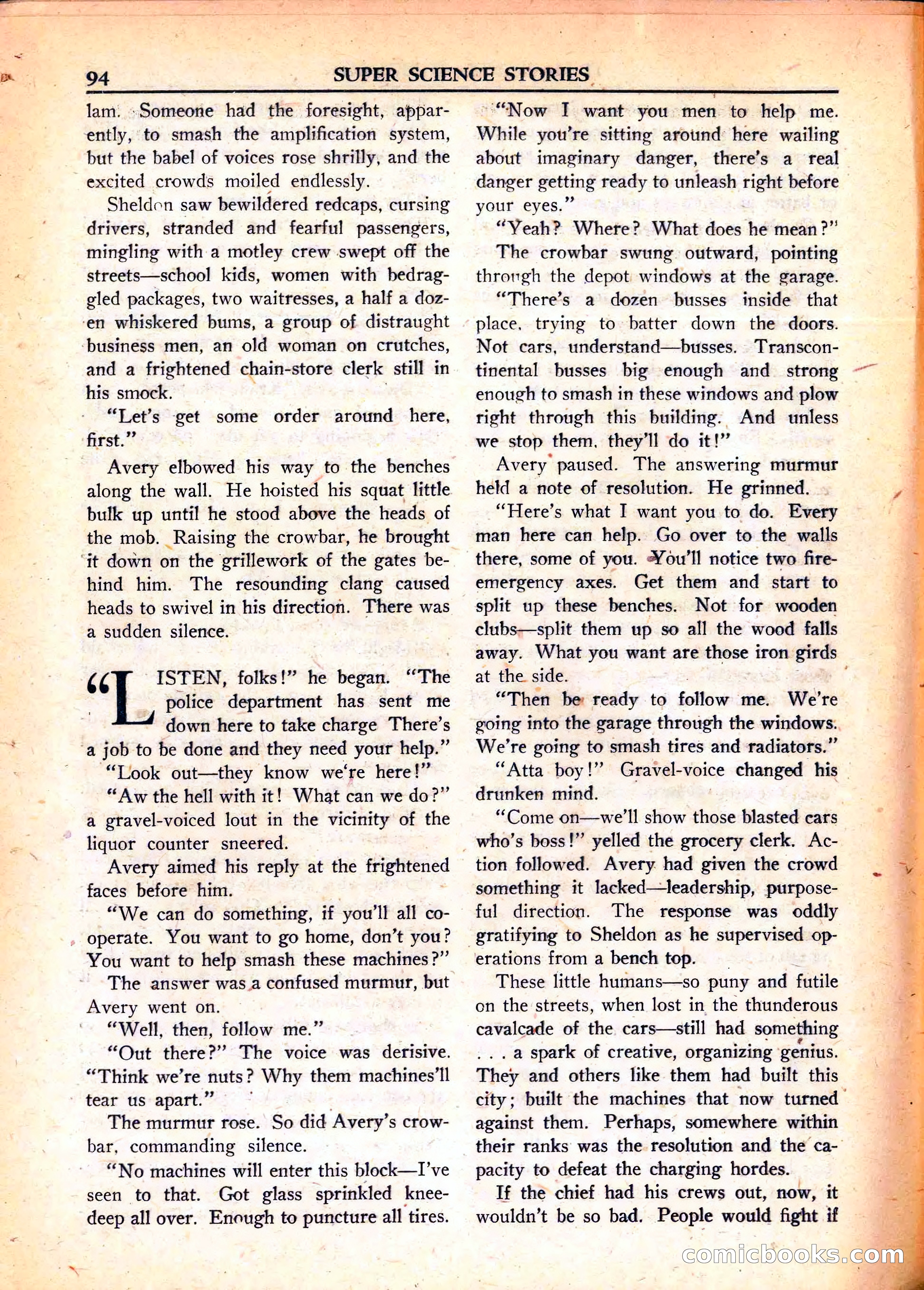 Super Science Stories, June 1951 — page 94 of 116