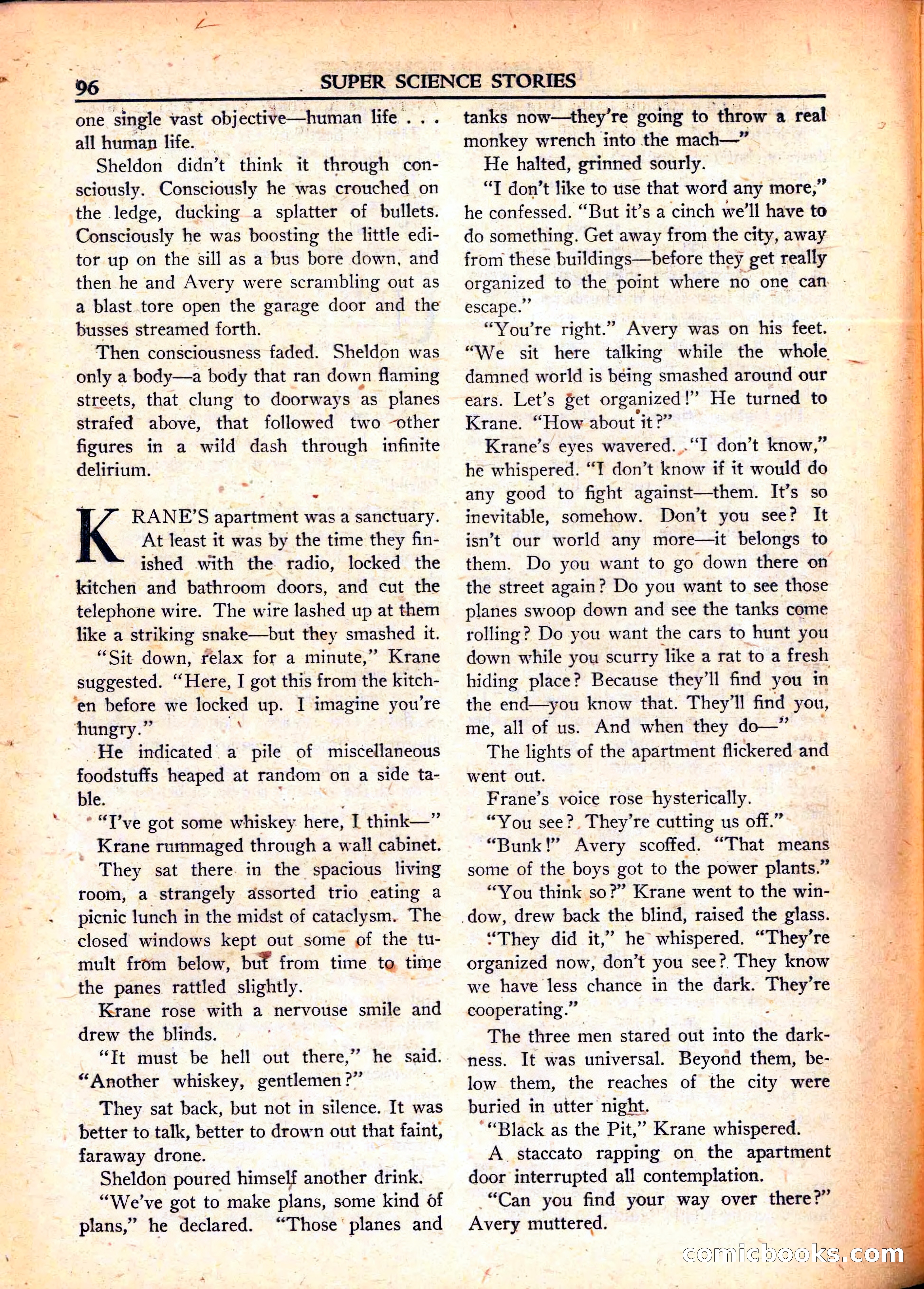 Super Science Stories, June 1951 — page 96 of 116