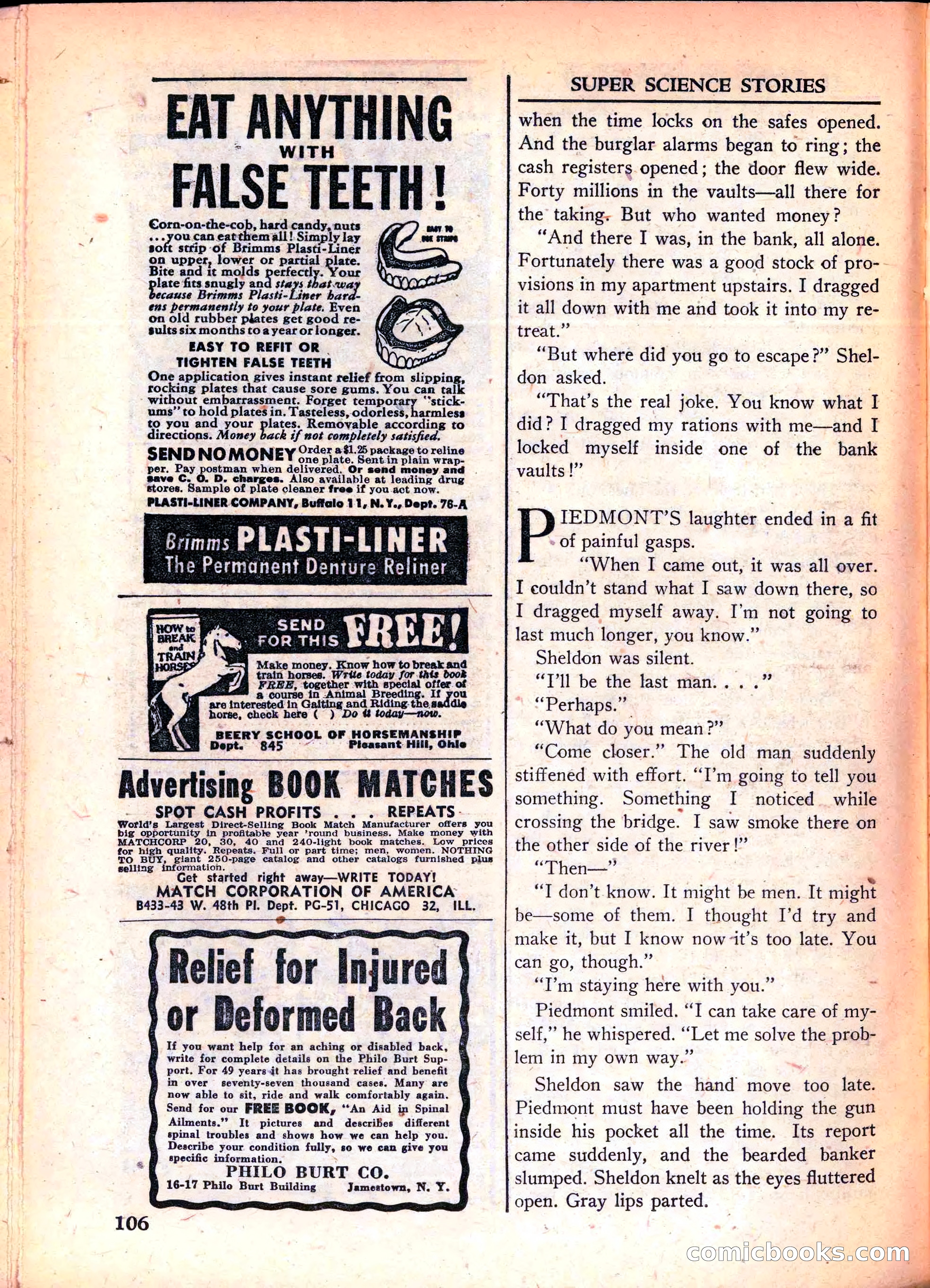 Super Science Stories, June 1951 — page 106 of 116